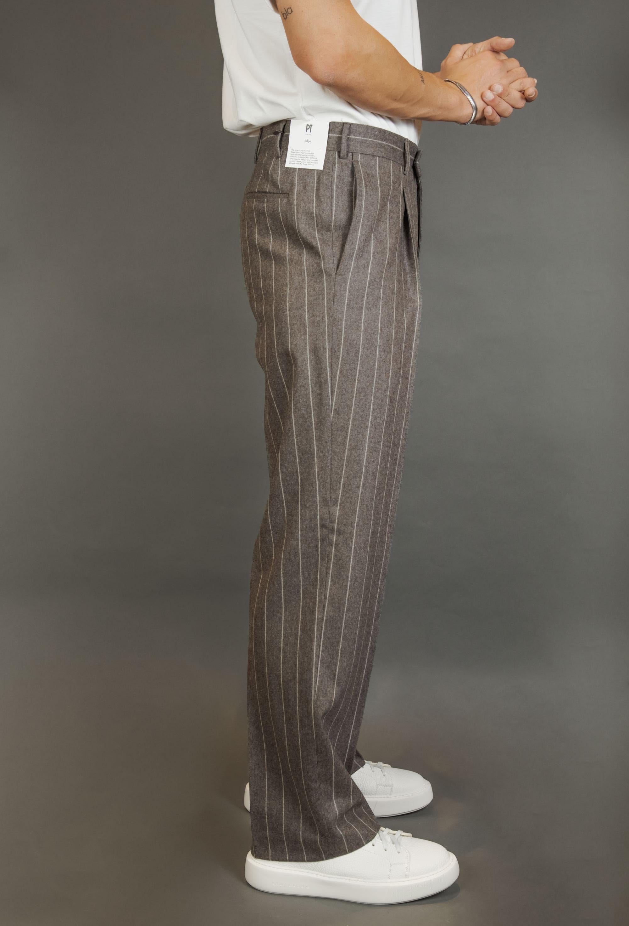 Pantalone PT TORINO uomo AFX5ZA0FWD TO02 Gessato AFX5ZA0FWD TO02 0155 GRIGIO GESSATO PT TORINO 
