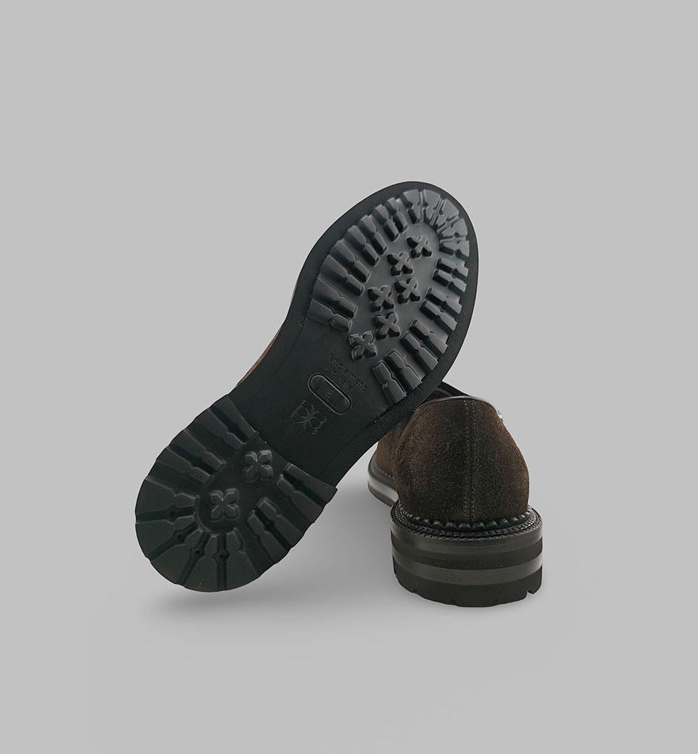 Derby Green George uomo 9019 testa di moro 9019 F. ROCCIA GREEN GEORGE 