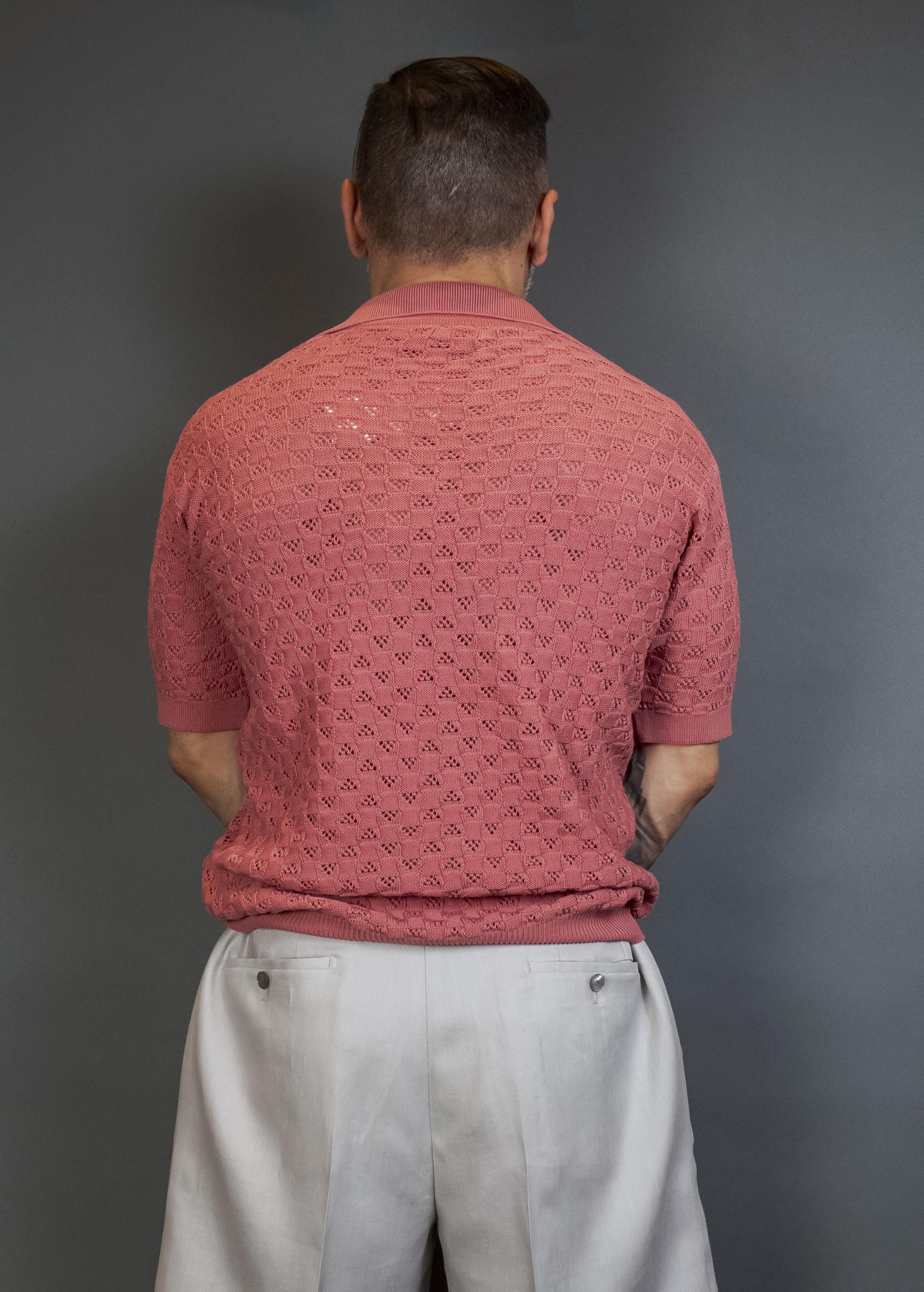 Polo Scaglione uomo UPC071 Square old rose UPC071 671 OLD ROSE SCAGLIONE 