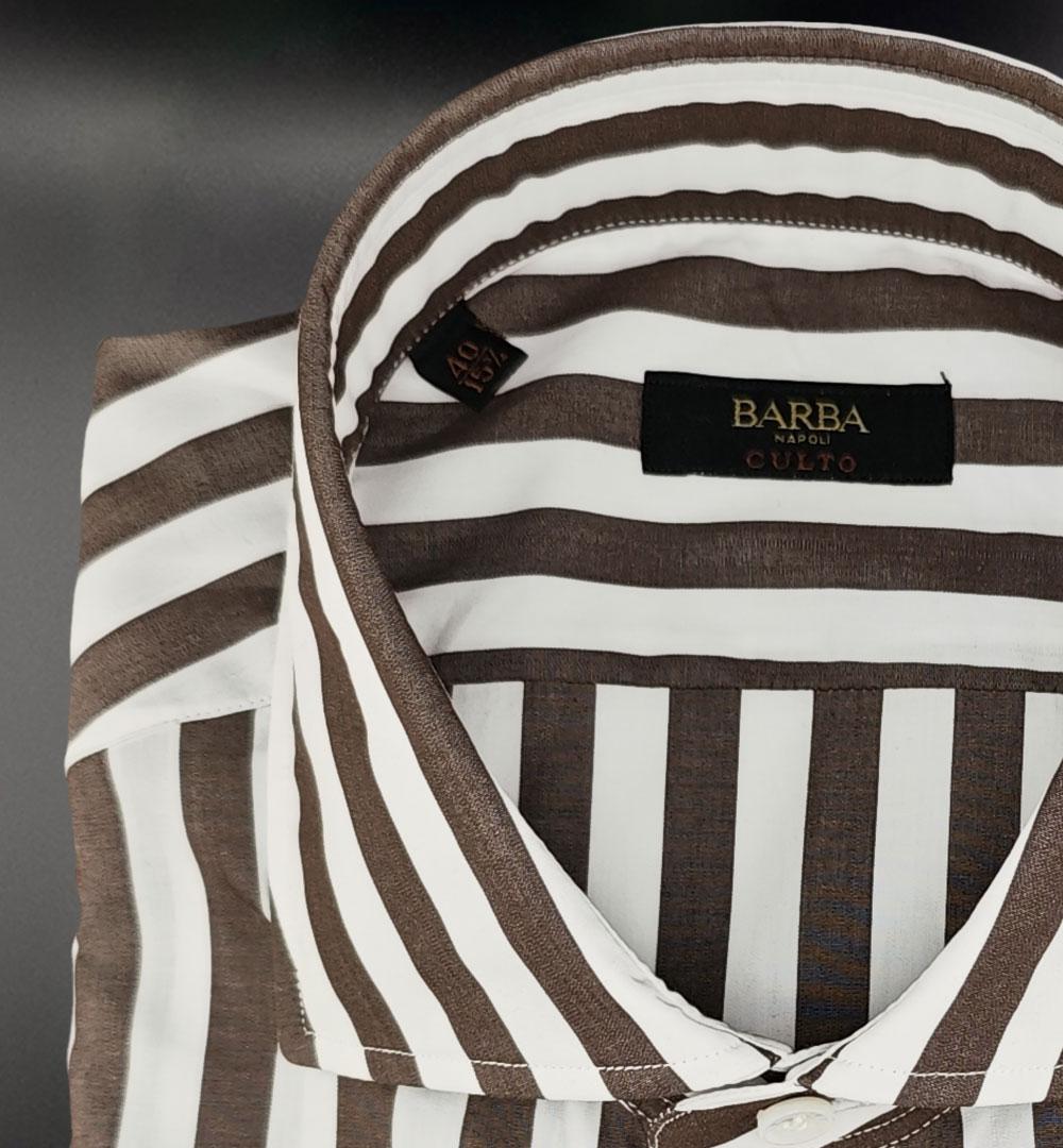 Camicia Barba uomo K1U13P015501901 marrone K1U13P015501901 1901 RIGA BARBA 