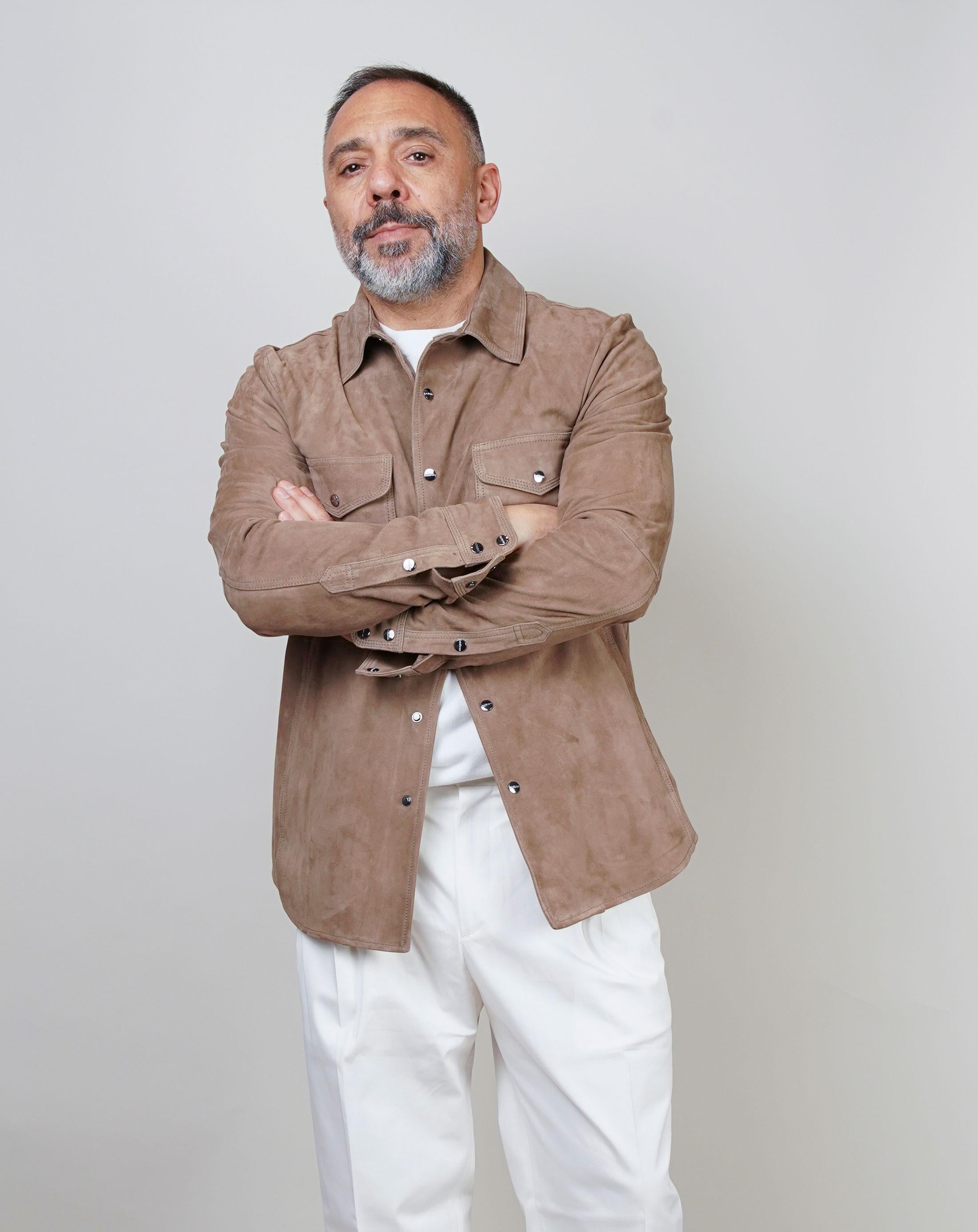Overshirt Mabrum uomo Iago tortora CAMICIA IAGO S 937624 026 MABRUM 