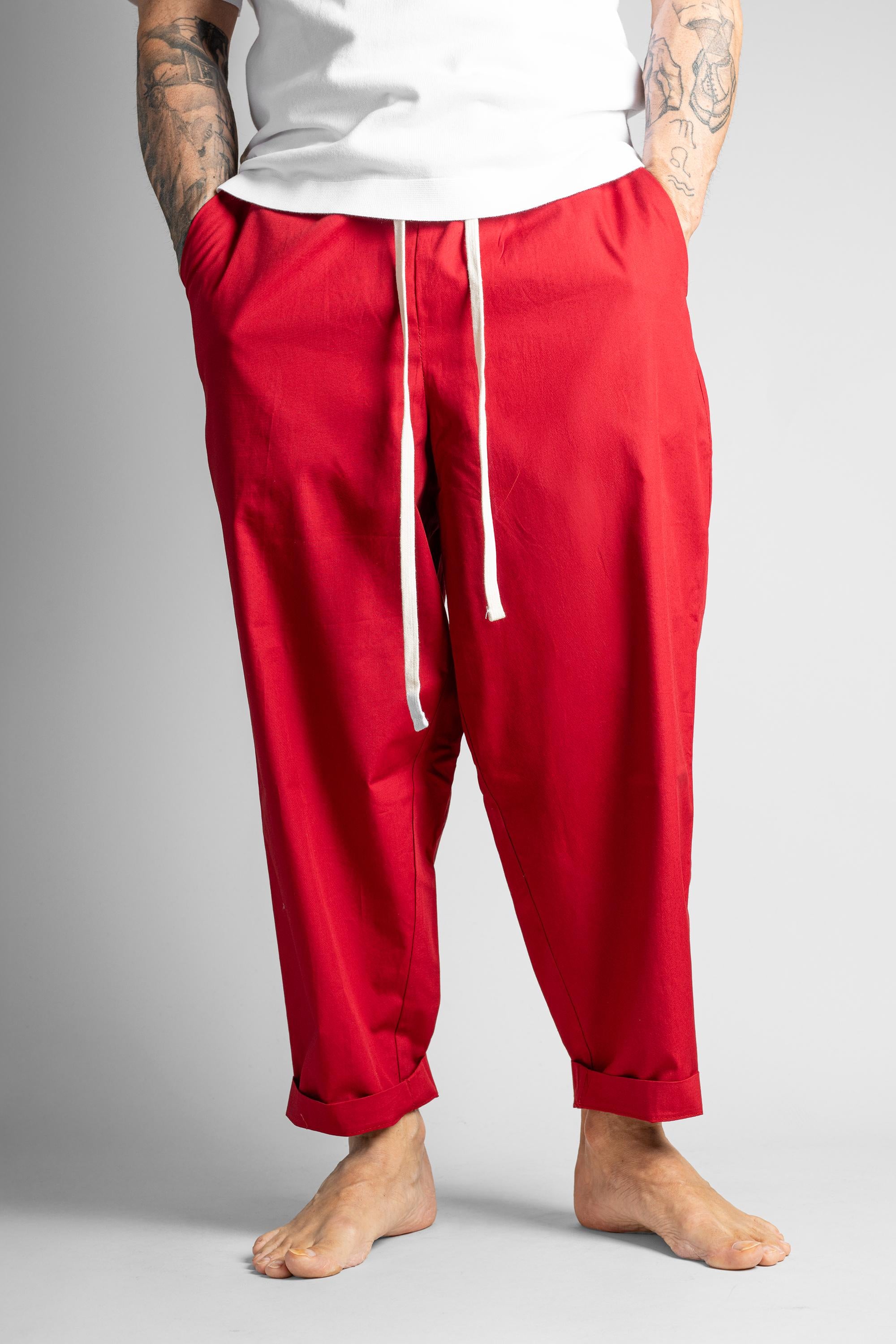 Pantalone OFFICINE uomo PANTALONE NICO Rosso PANTALONE NICO ROSSO OFFICINE 