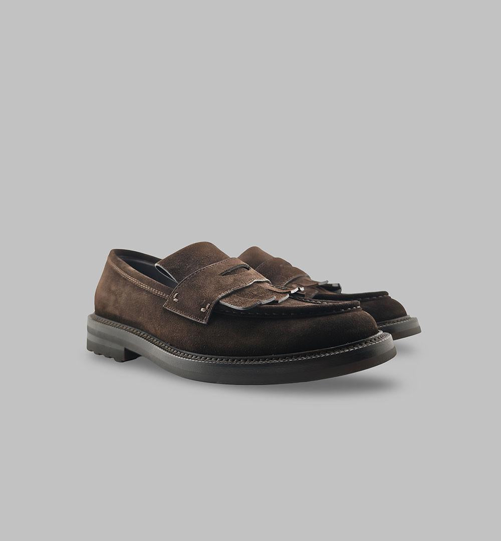 Mocassino Barrett uomo 222U063.29 testa di moro 222U063.29 FRANGIA TDM BARRETT 