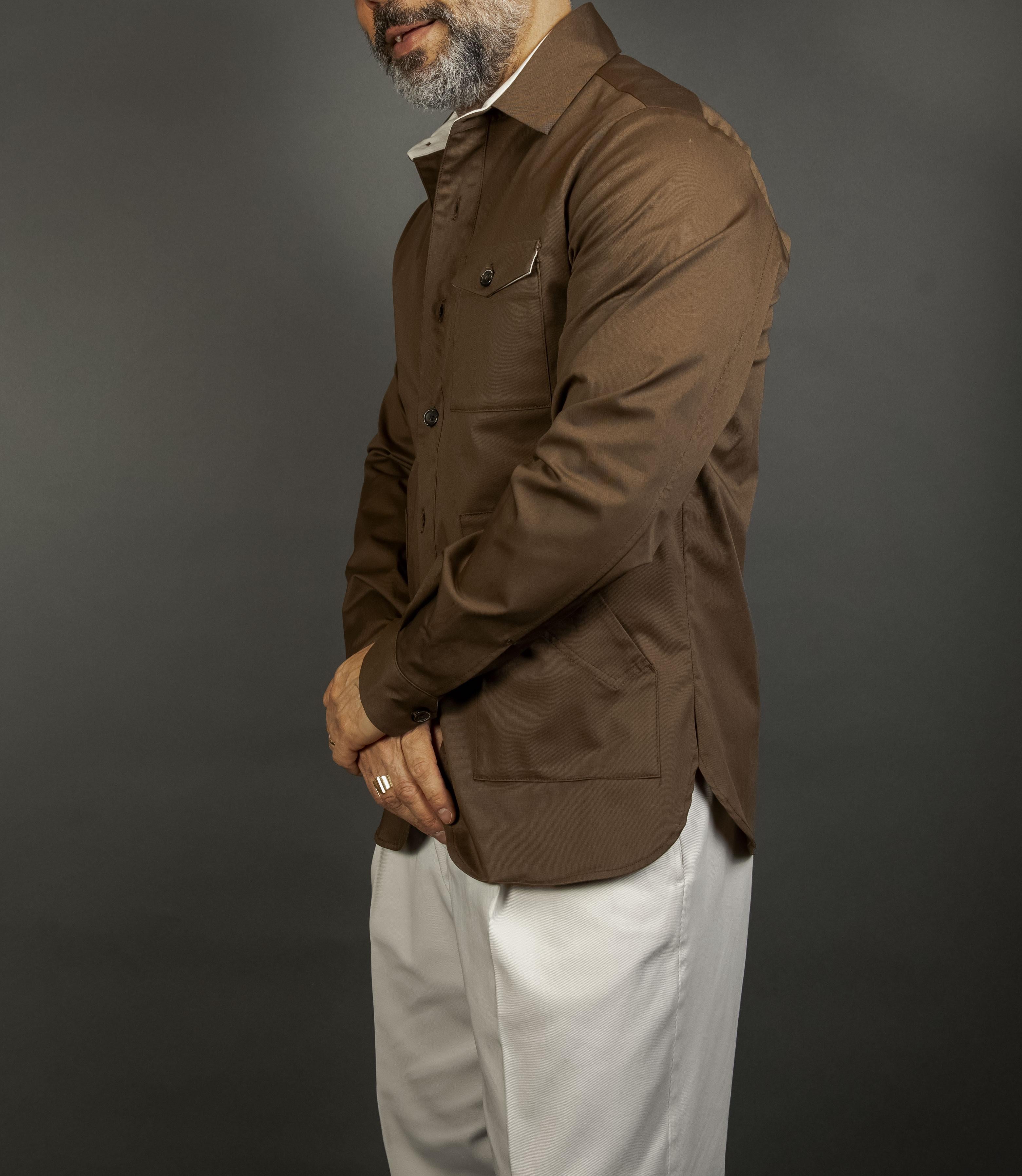Overshirt Nine in the morning uomo 9SS25 CO145 BOB moka<BR/><BR/> 9SS25 CO145 BOB U56 MOKA NINE INTHE MORNING 