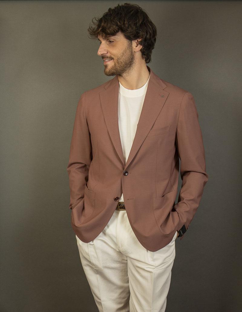 Giacca Tagliatore uomo 1SMC22K 210009 rosa antico<BR/><BR/><BR/> 1SMC22K 210009 25E246 E3140 ROSA ANTICO TAGLIATORE 