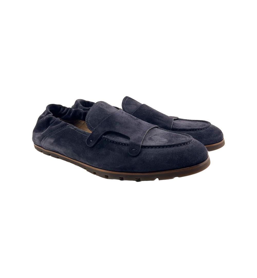 Doppia fibbia Slip on Barrett uomo 241U069 6 blu 241U069.1 D.F.ELASTICO.B BARRETT 