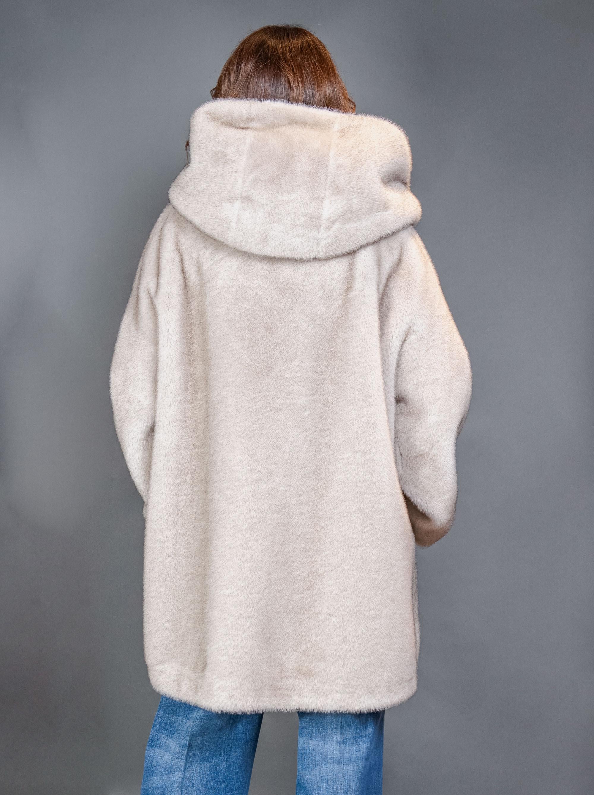 Pelliccia BULLY donna 7223 Grigia 7223 CAPPUCCIO G BULLY 