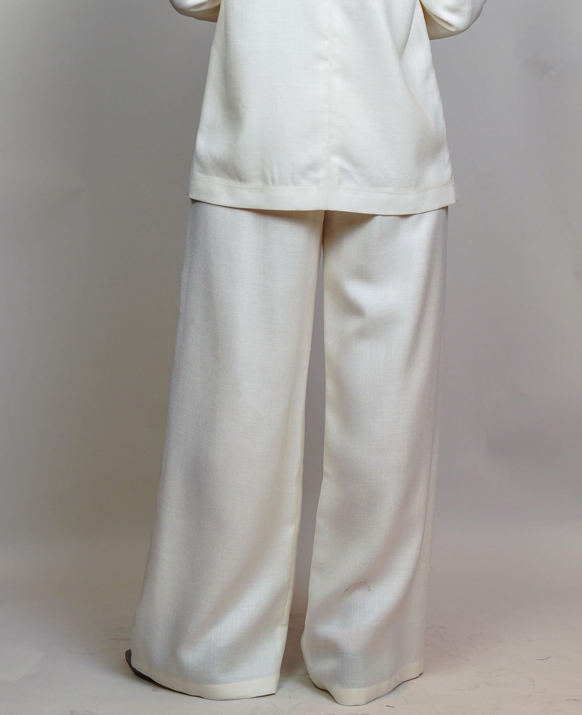 Pantalone Barba donna Pants bianco PANTS 55100 BARBA 