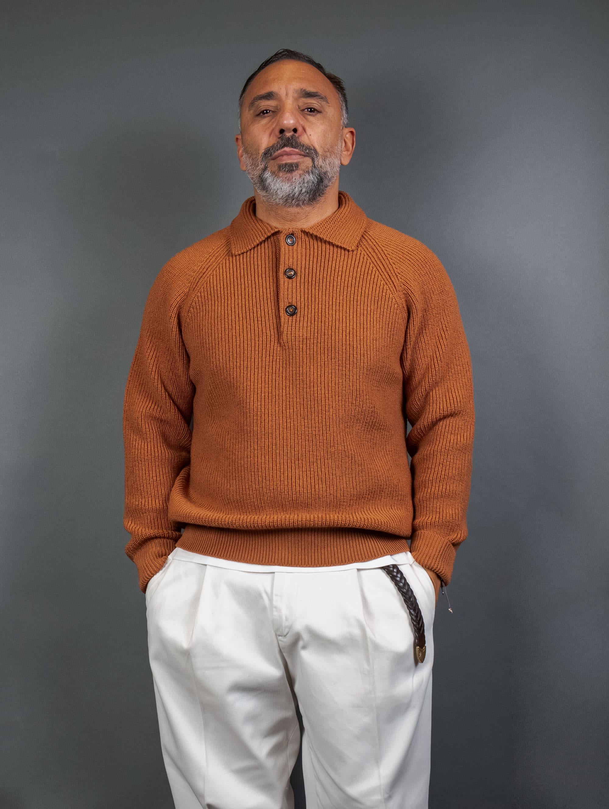 Maglione CIRCOLO uomo 5154 Mattone 5154 1454 ORANGE CIRCOLO 