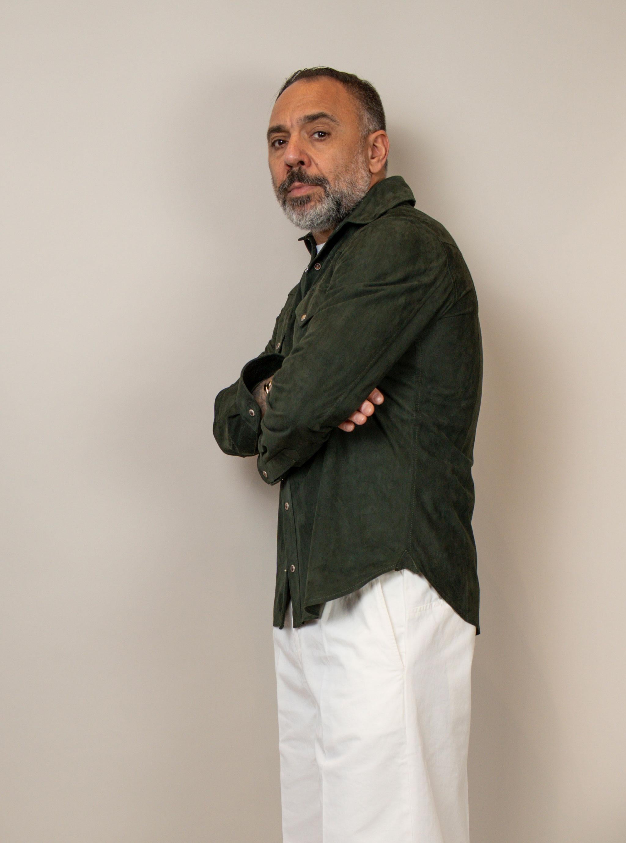 Overshirt Kired uomo Toto 835101 verde TOTO 835101 6000 KIRED 