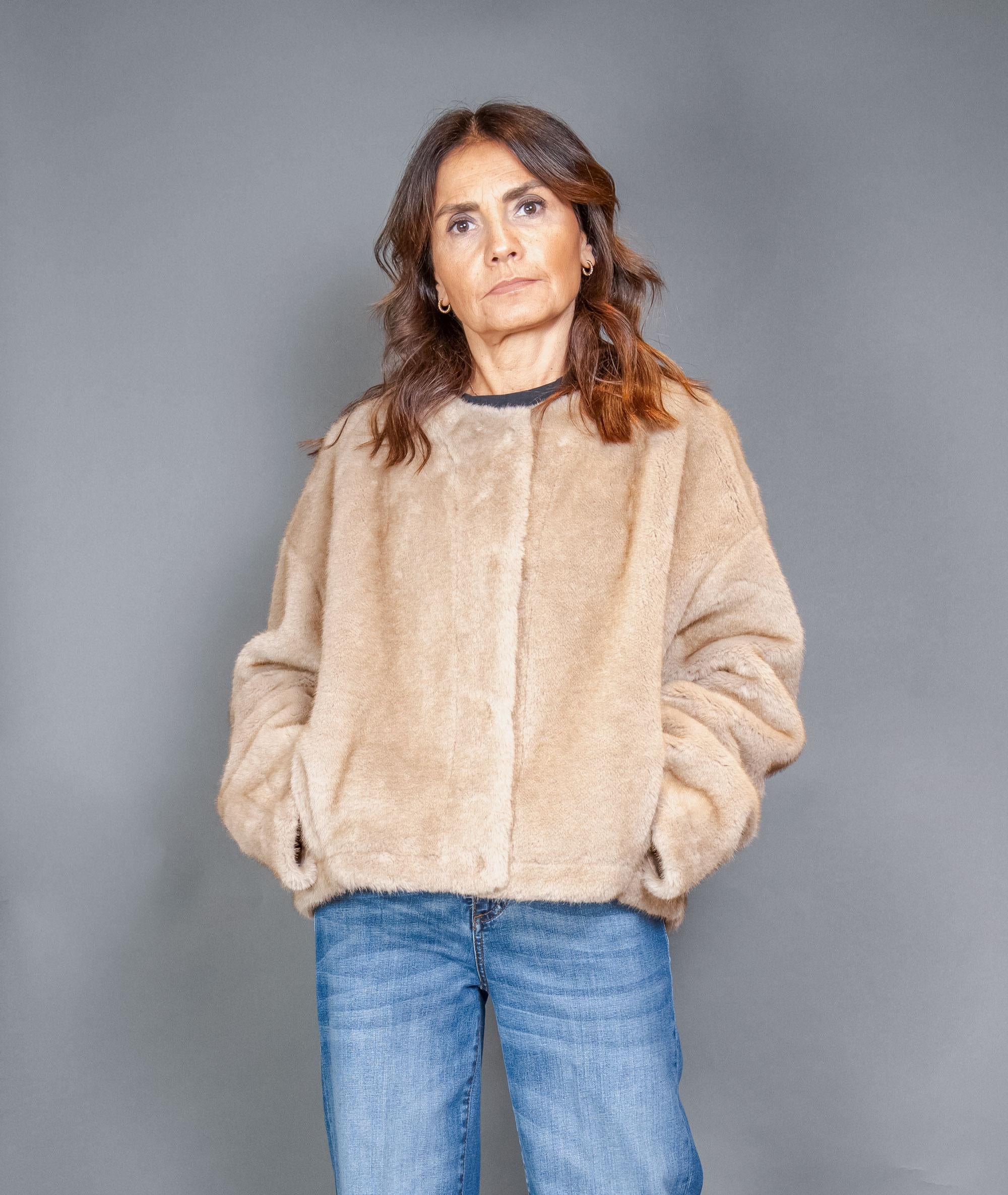 Pelliccia BULLY donna 7222 Beige 7222 COREANO C BULLY 