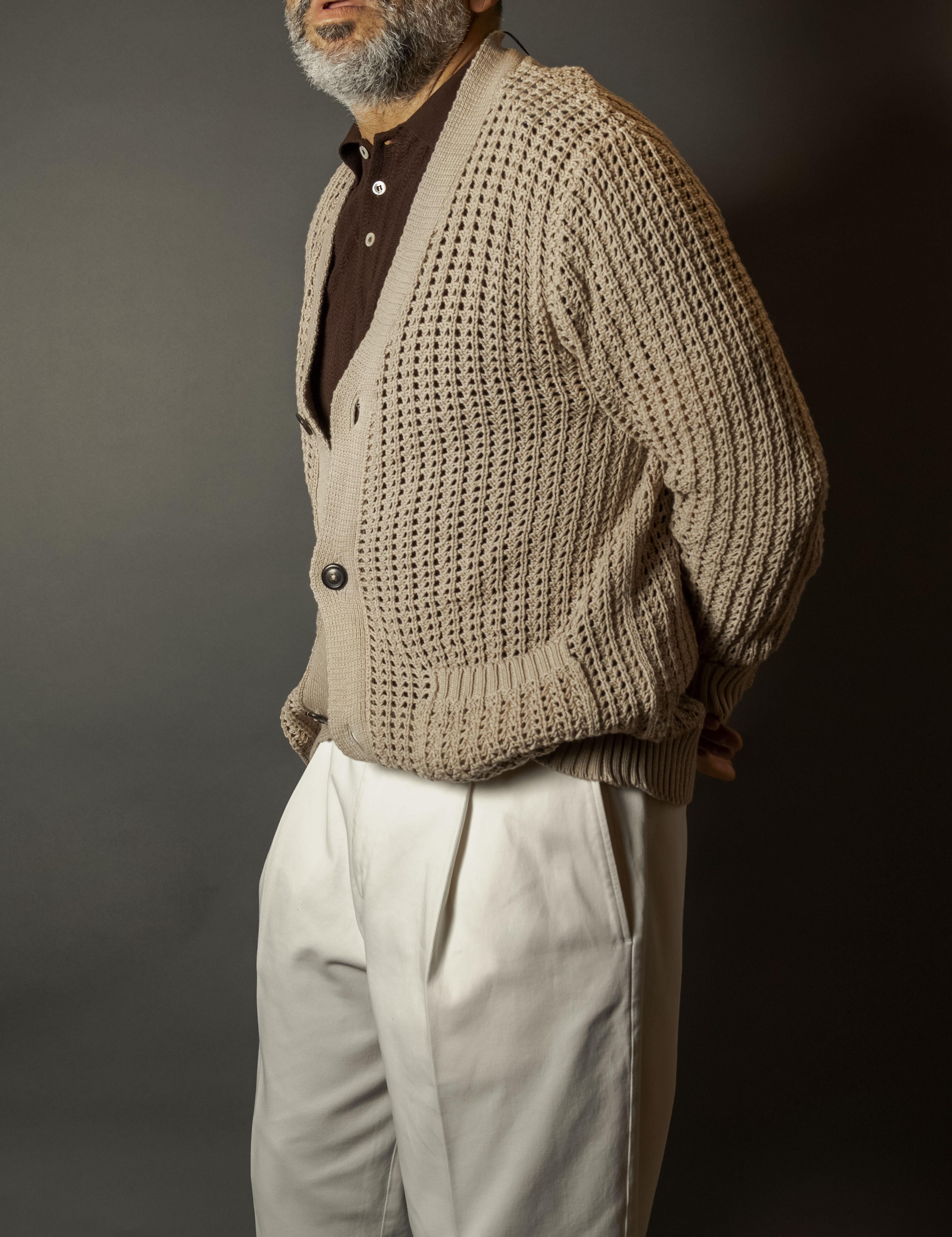 Cardigan Circolo uomo CN4906 sabbia CN4906 1053 SABBIA CIRCOLO 