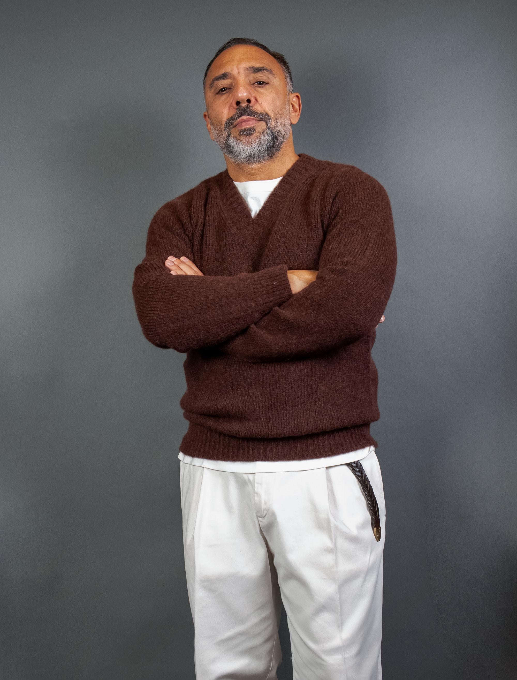 Maglione OFFICINE uomo 303 09 Marrone 303 09 268 SABLE OFFICINE 