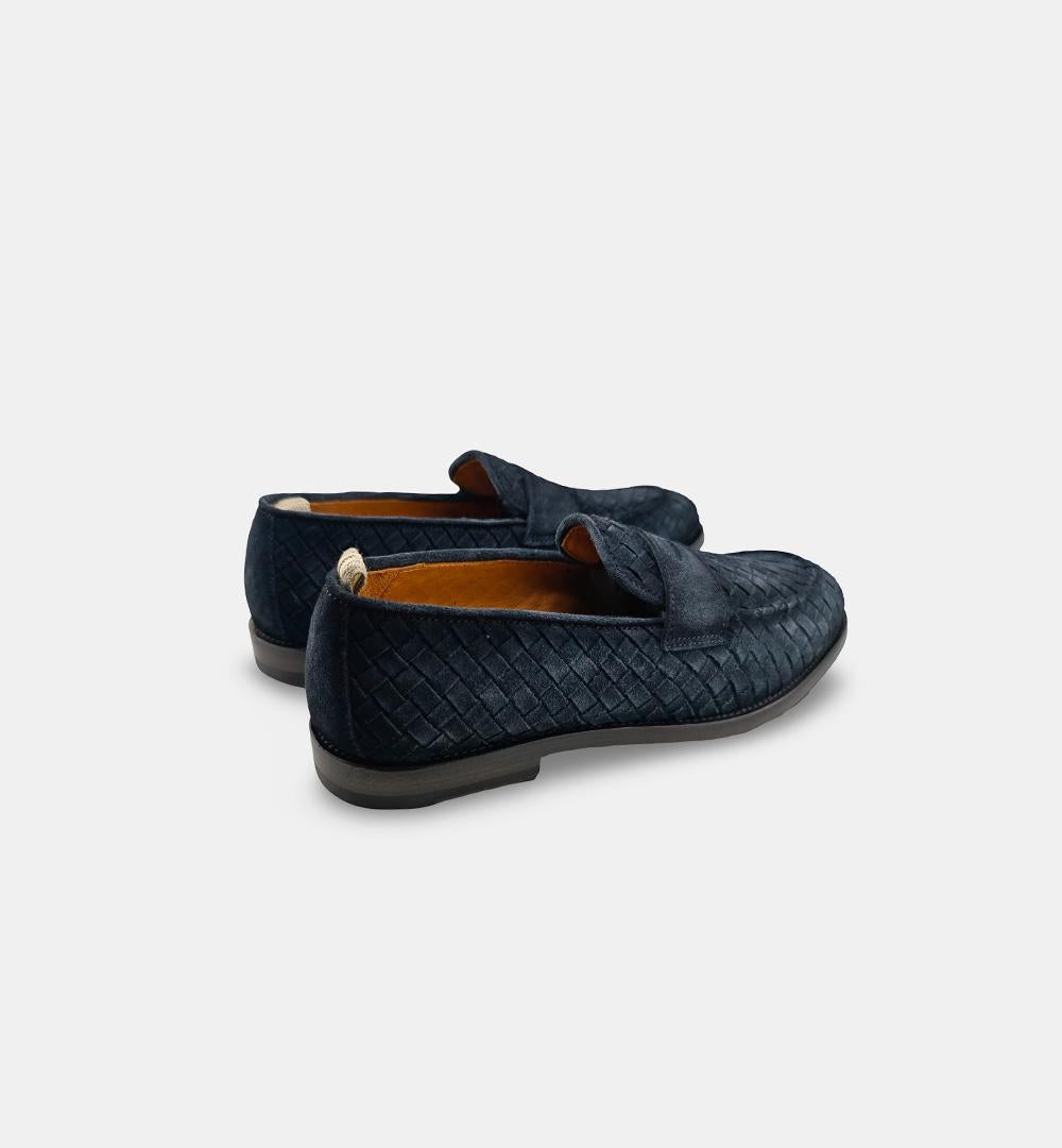 Mocassini OFFICINE CREATIVE uomo OPERA003 Blu OPERA/003 NAVI INTRECCIO OFFICINE CREATIVE 