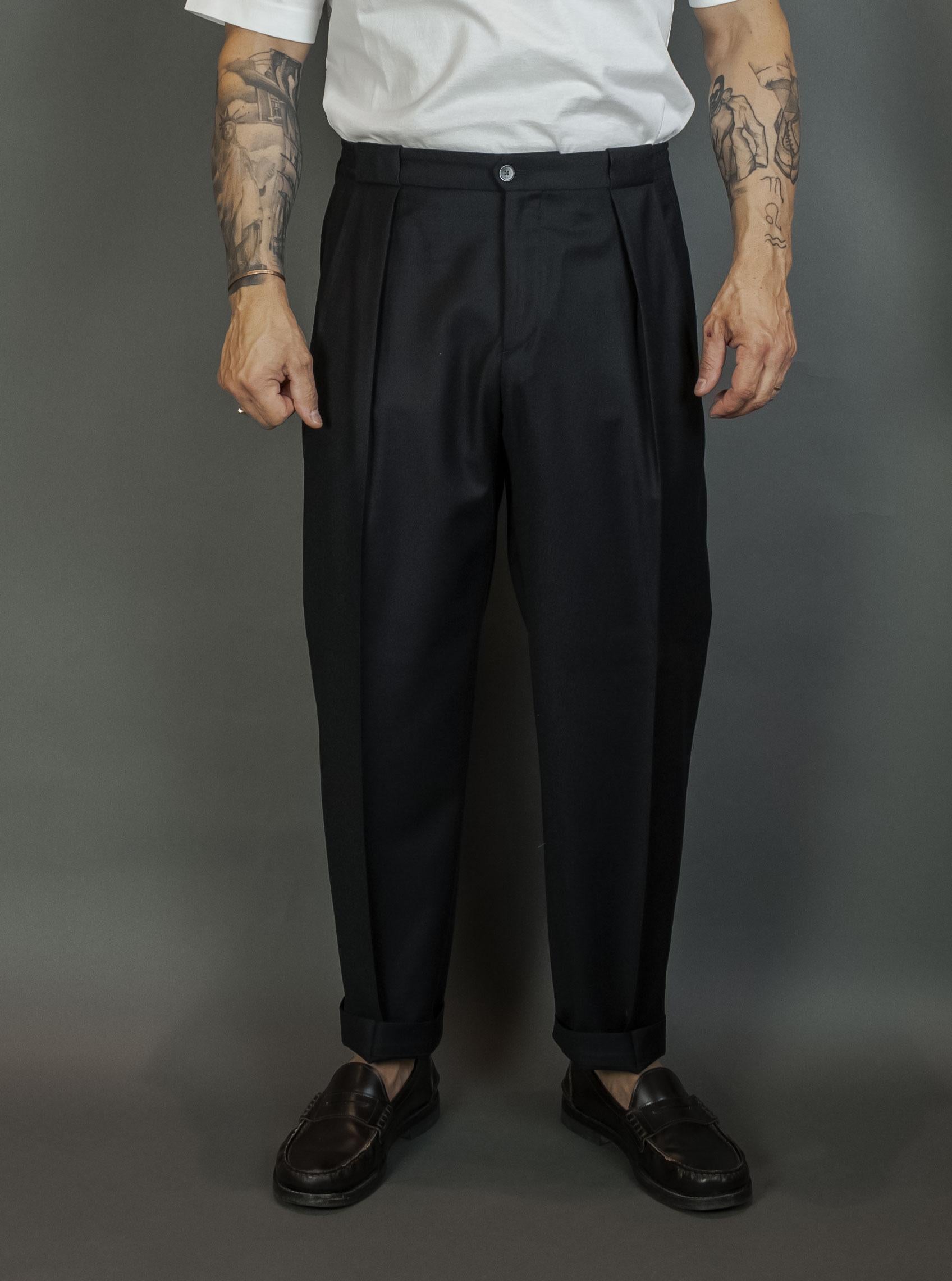 Pantalone Briglia uomo Portobellos nero PORTOBELLOS 400120 010 NERO BRIGLIA 