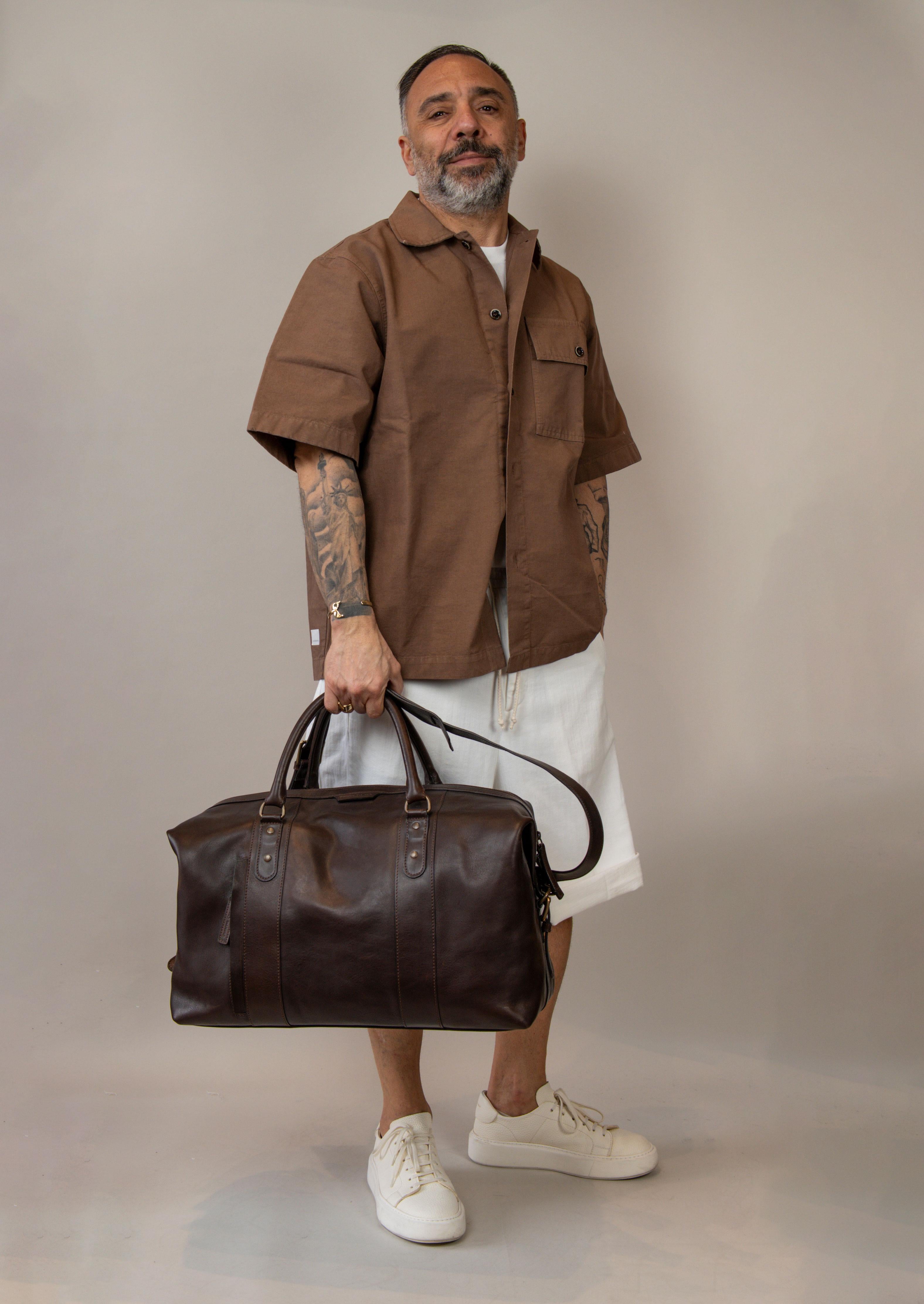Borsa Officine Creative uomo Rare 045 testa di moro RARE/045 TOSCANO OFFICINE CREATIVE 