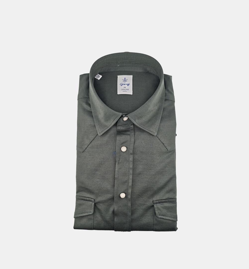 Camicia Giangi uomo Wester verde WESTER 2951S GIANGI 