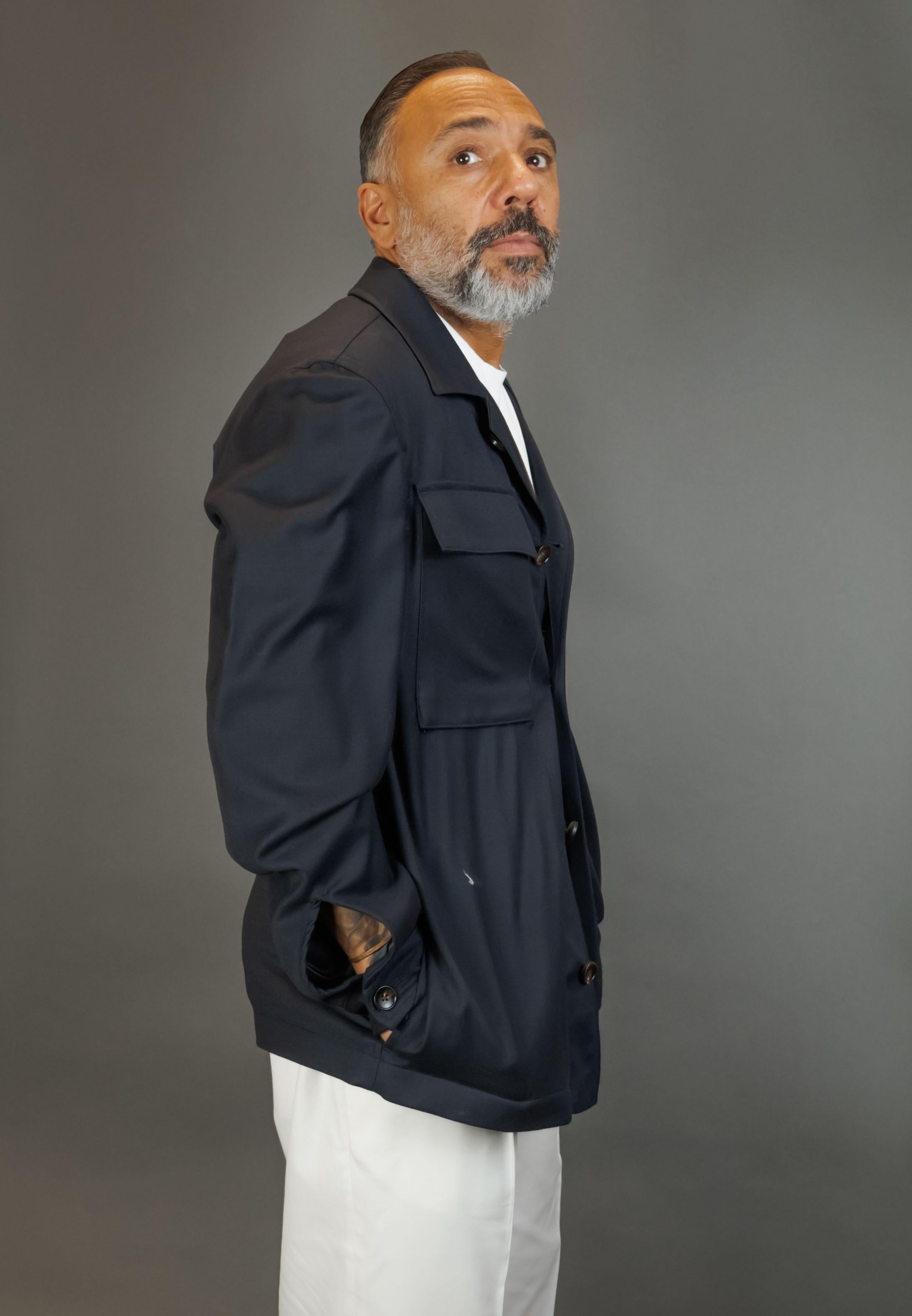 Overshirt LUIGI BIANCHI MANTOVA uomo 2576 Blu 2576 54515 6 BLU LUIGI BIANCHI MANTOVA 