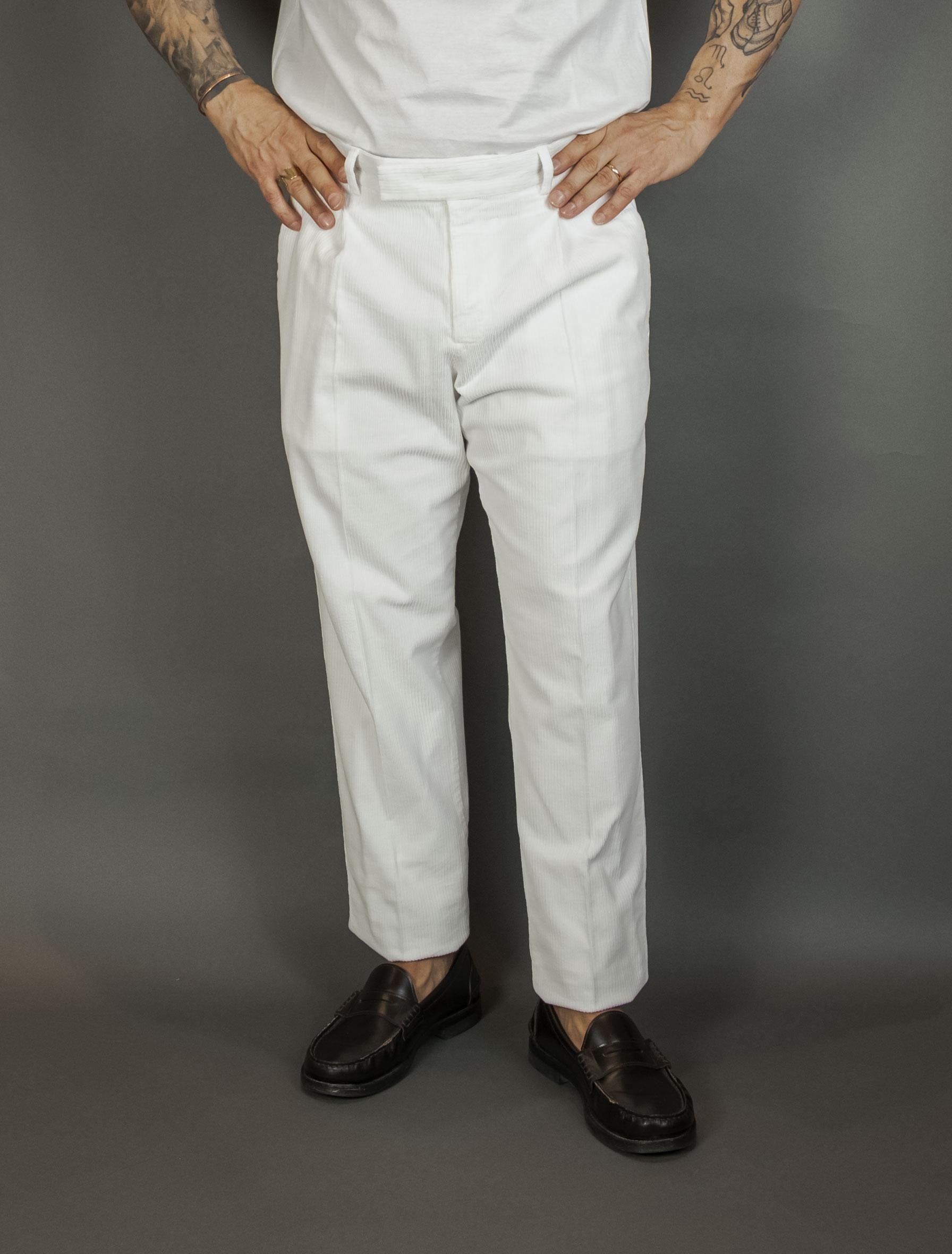 Pantalone PT Torino uomo RTZAZ40FWD TU93 bianco RTZAZ40FWD TU93 N010 BIANCO PT TORINO 