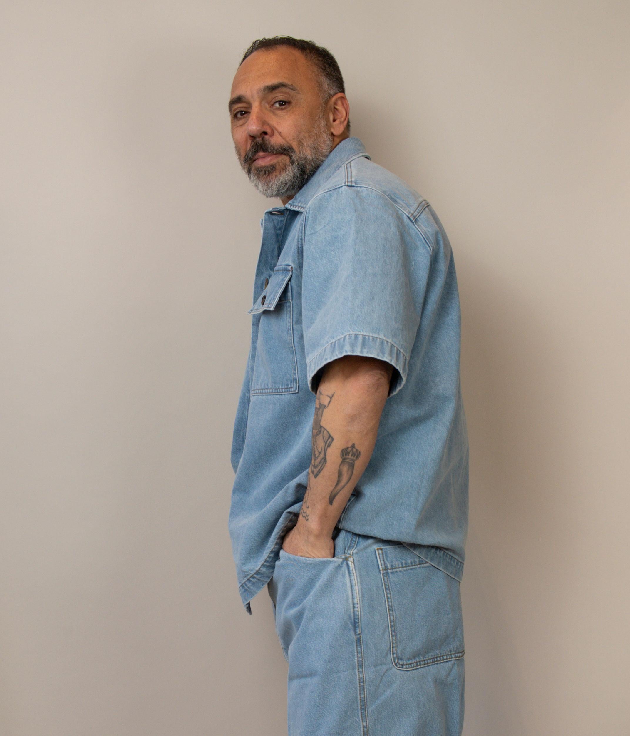 Camicia Nine in the morning uomo Max blu denim MAX 33 AL01 NINE INTHE MORNING 