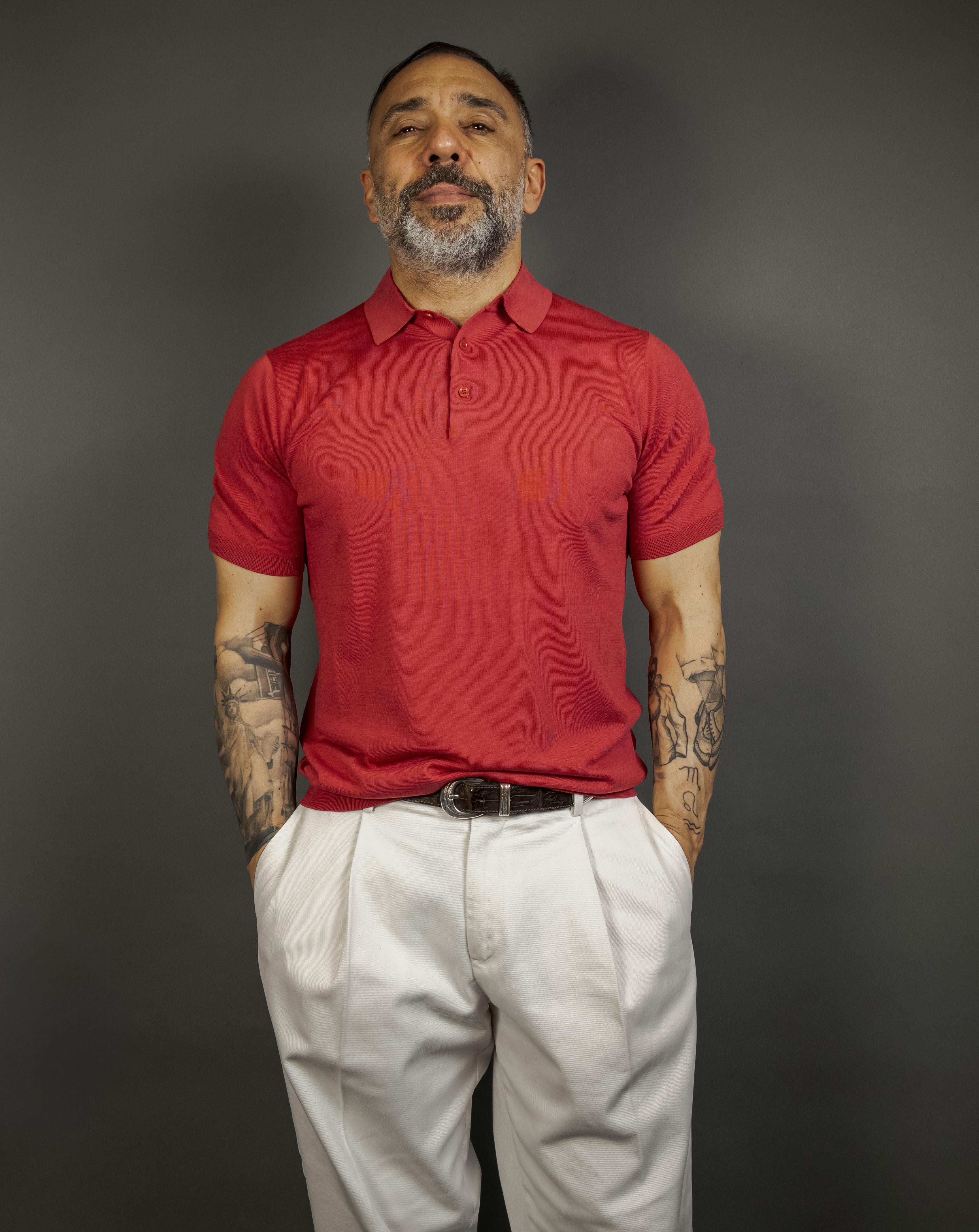 Polo Kangra uomo 1004 26 lampone 1004 26 018 LAMPONE KANGRA 