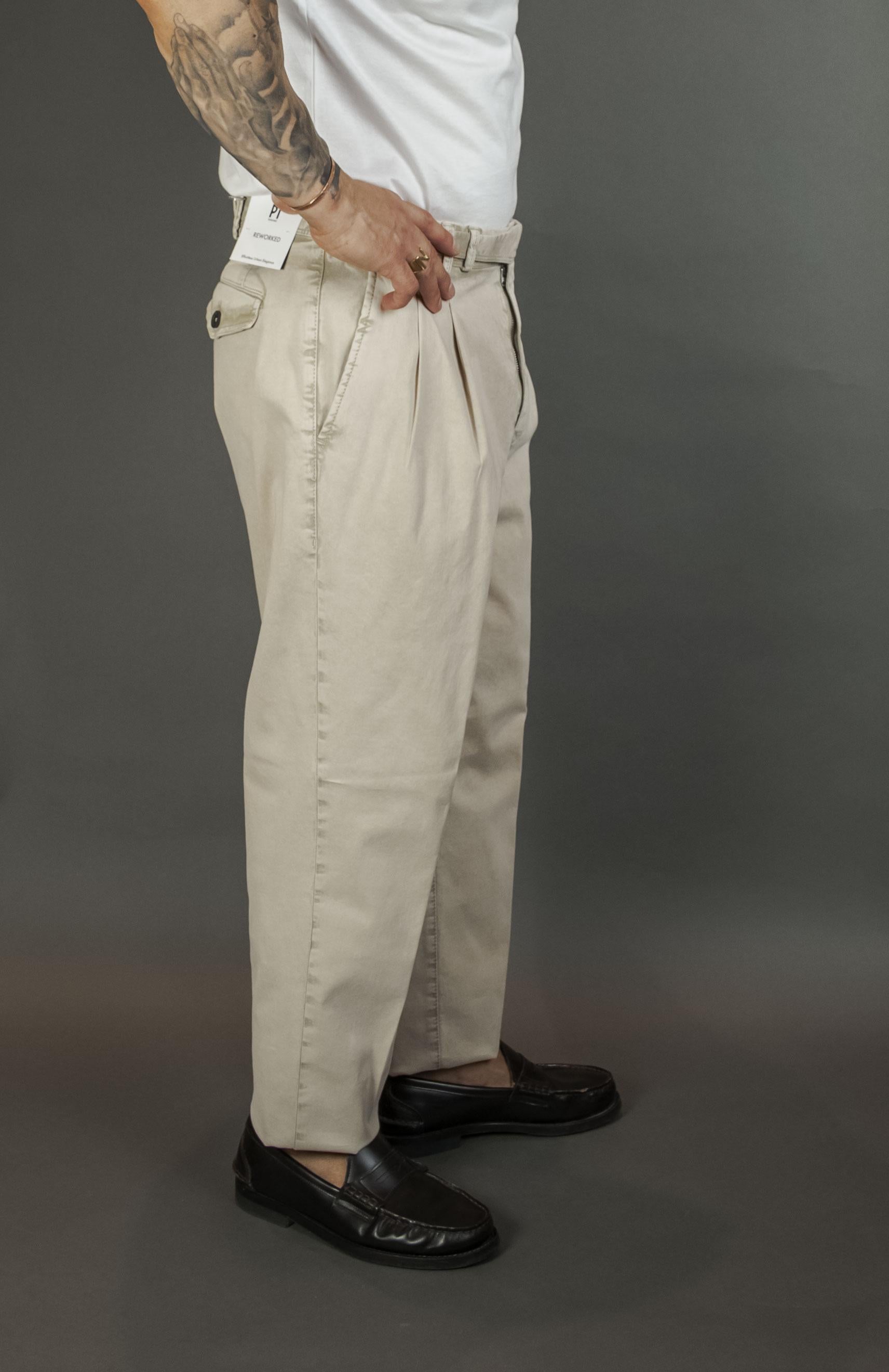 Pantalone PT Torino uomo ZTCMZB0RWLNK28 beige<BR/> ZTCMZB0RWLNK28 M041 BEIGE PT TORINO 