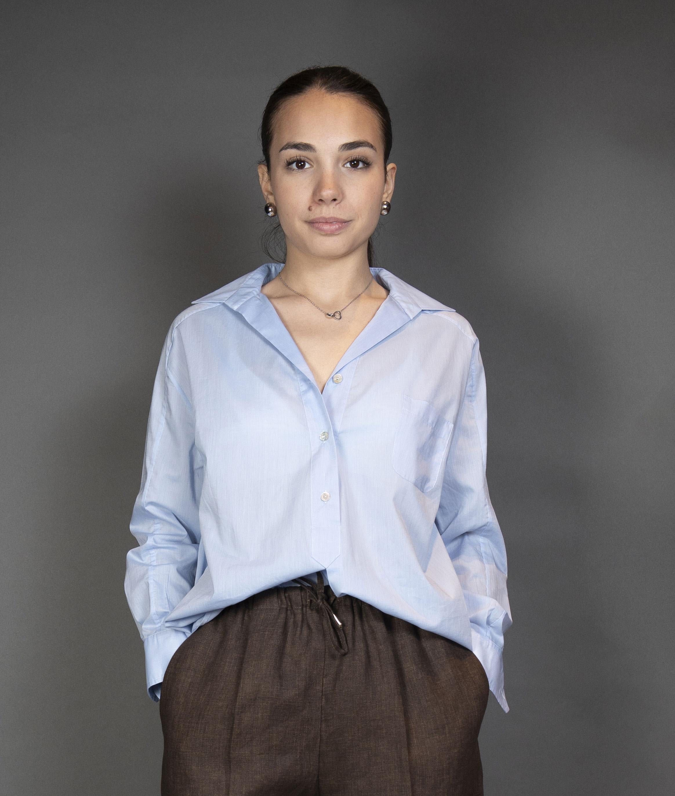 Camicia Barba donna 46011 azzurra 46011 80A BARBA 