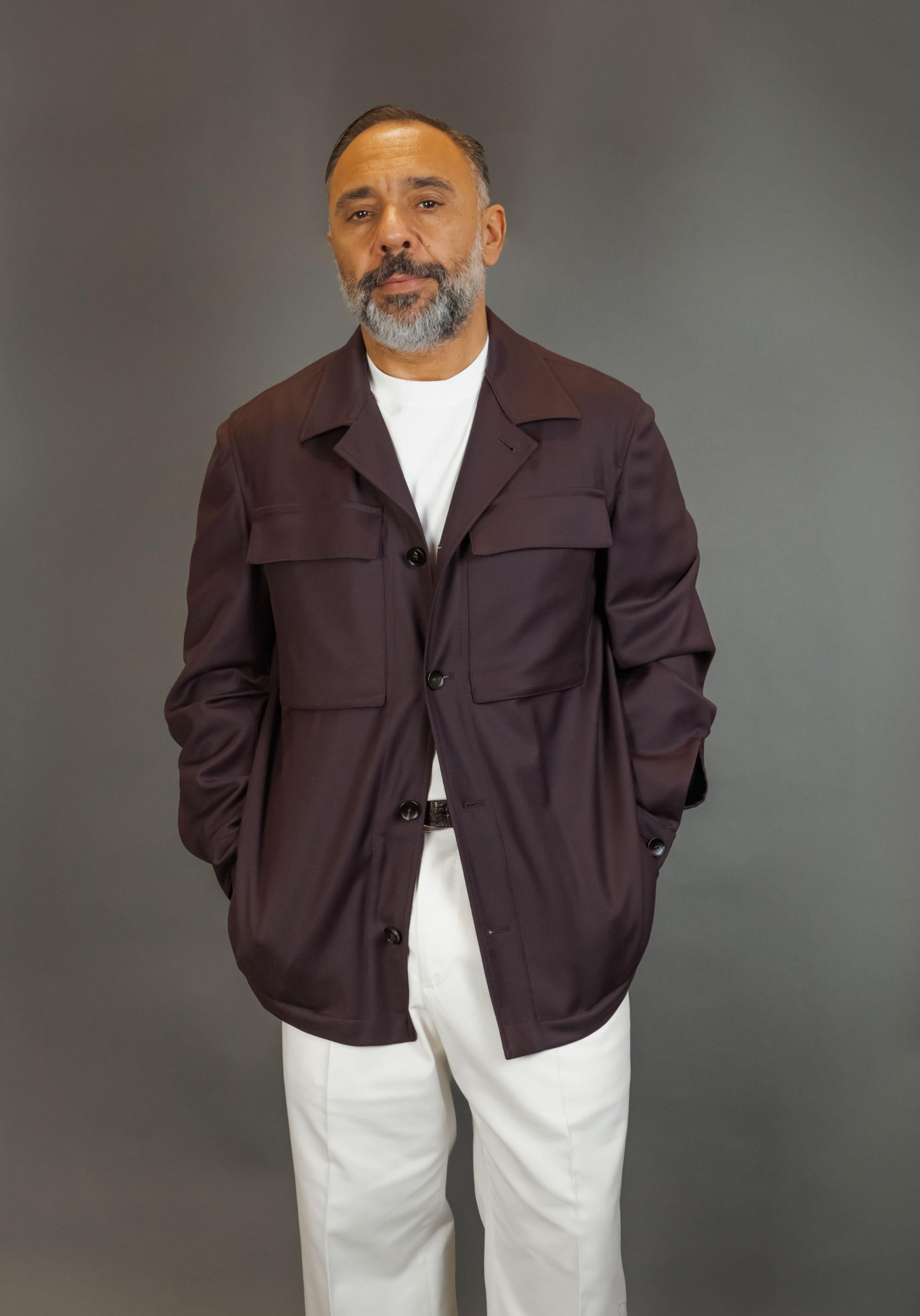 Overshirt LUIGI BIANCHI MANTOVA uomo 2576 Vinaccio 2576 54513 1 VINACCIO LUIGI BIANCHI MANTOVA 