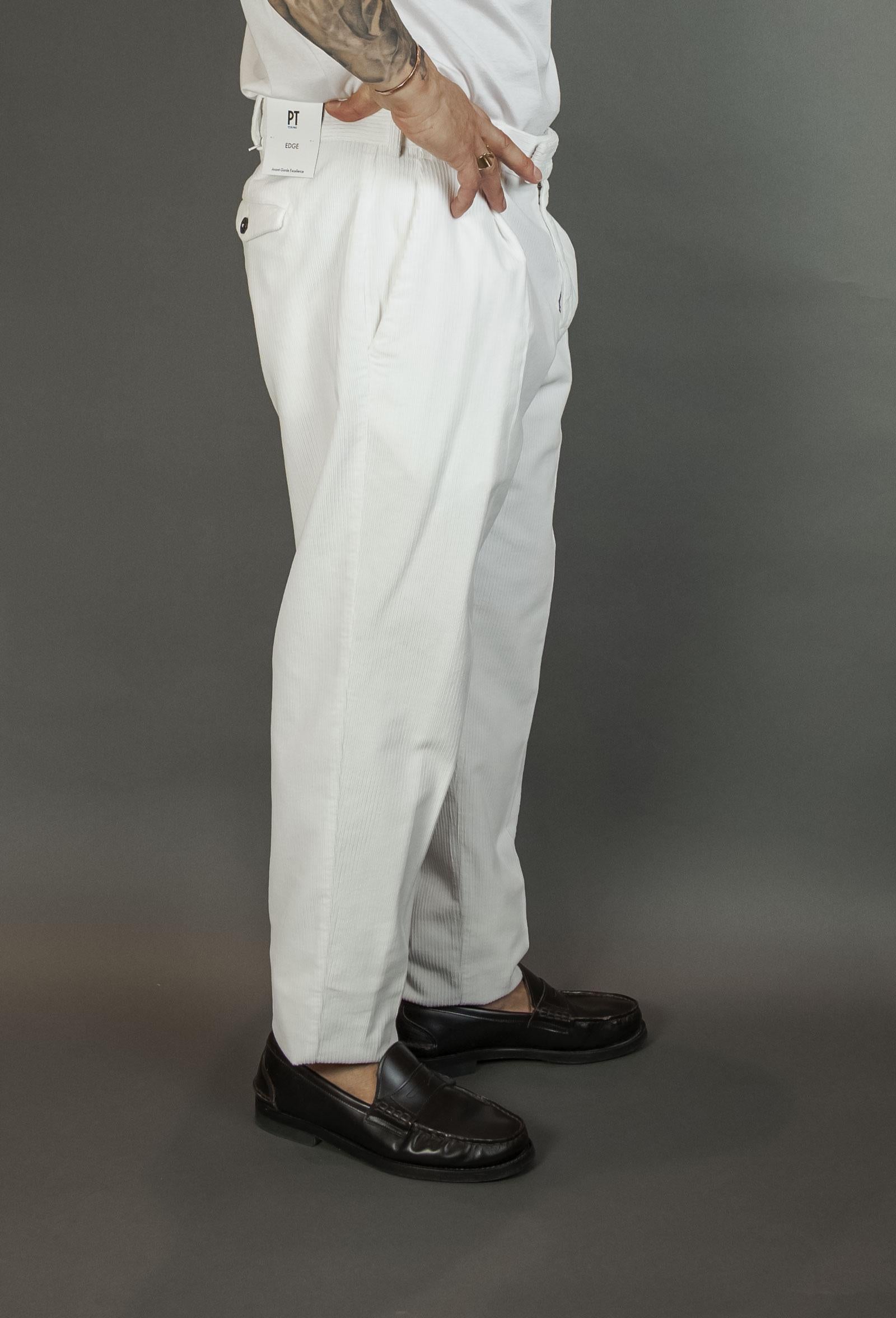 Pantalone PT Torino uomo RTZAZ40FWD TU93 bianco RTZAZ40FWD TU93 N010 BIANCO PT TORINO 
