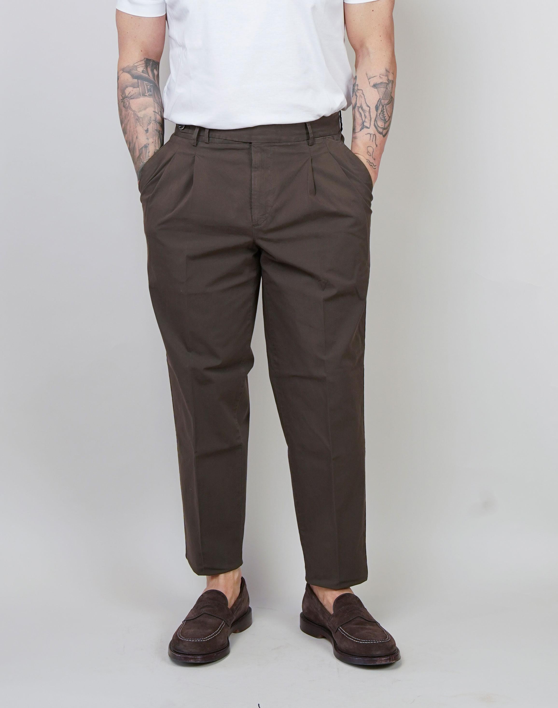 Pantalone PT Torino uomo Carrot testa di moro CARROT FIT NK30 Y177 PT TORINO 
