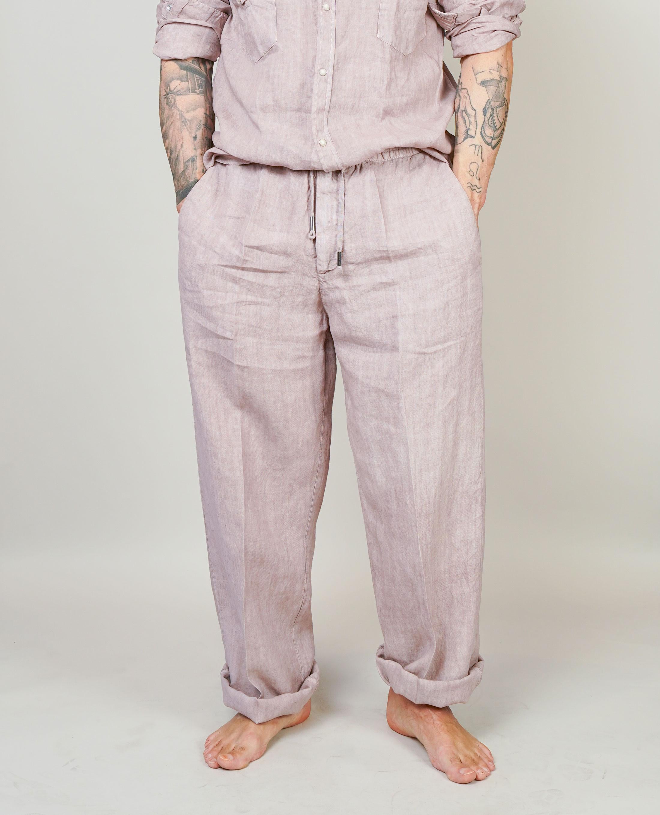 Pantalone Inlinum uomo Pajama old rose PAJAMA TROPEA PANTS OLD ROSE INLINUM 