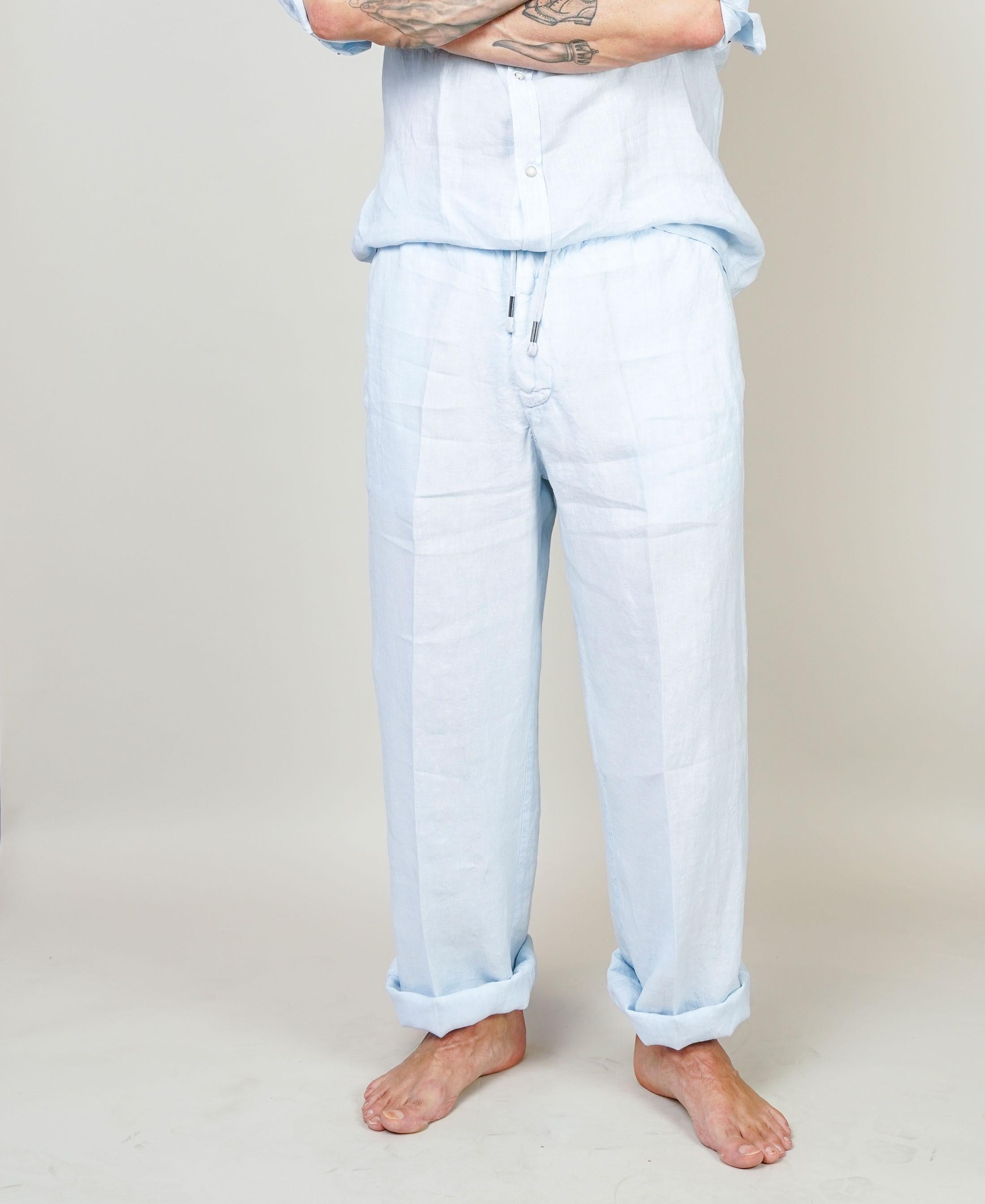 Pantalone Inlinum uomo Pajama celeste PAJAMA TROPEA PANTS CELESTE INLINUM 