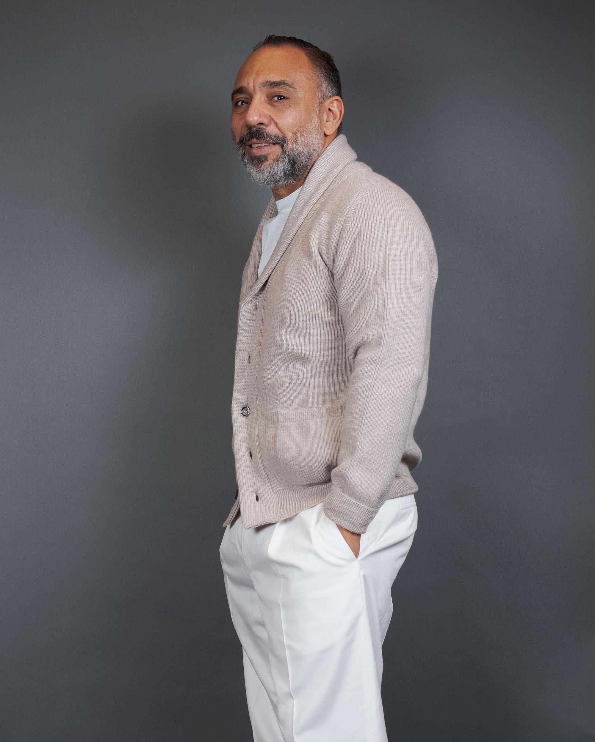 Cardigan SETTEFILI CASHMERE uomo 2CPE1CAST Beige 2CPE1CAST CORDA SETTEFILI CASHMERE 