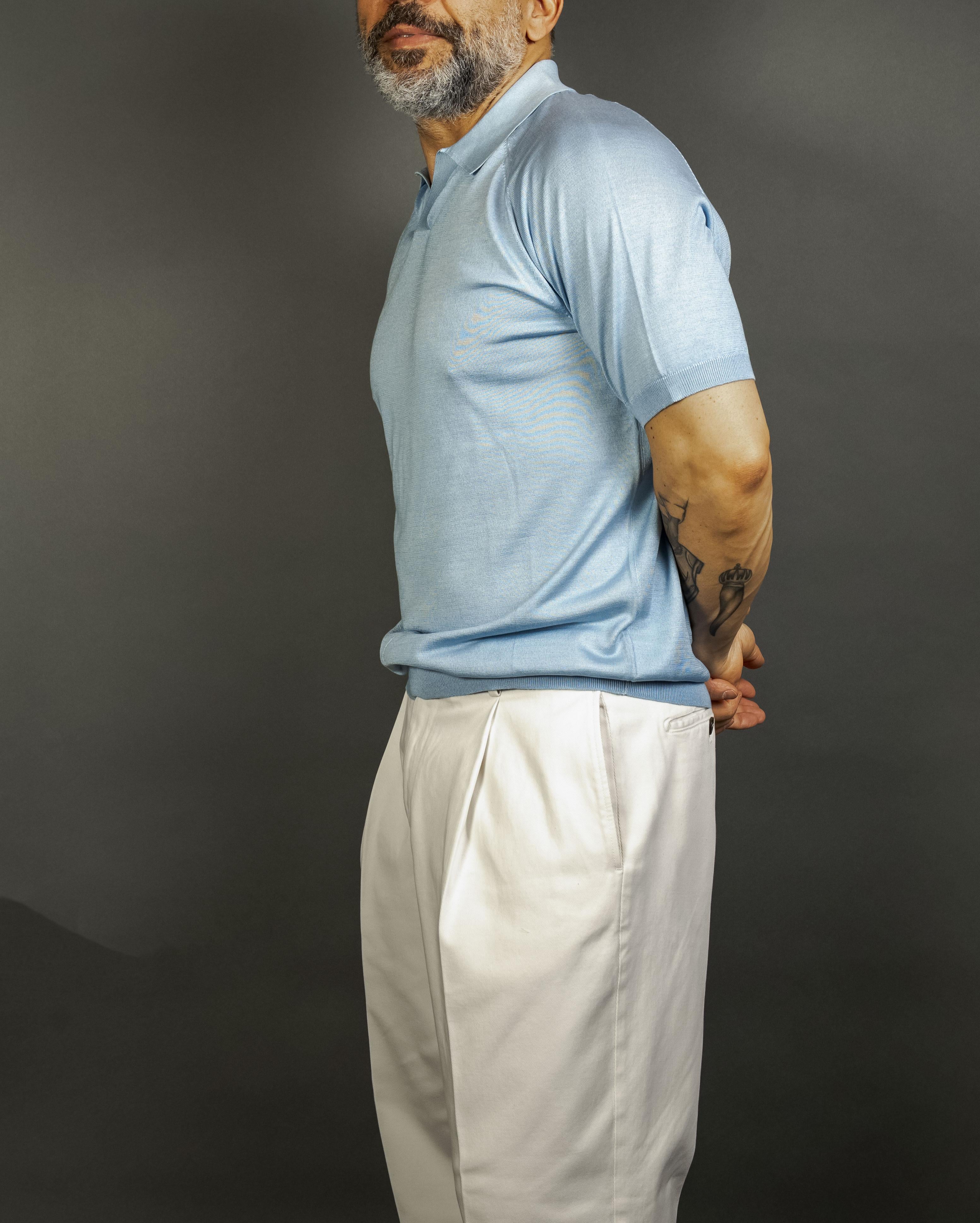 Polo Kangra uomo 1010 23 azzurro 1010 23 050 AZZURRO KANGRA 