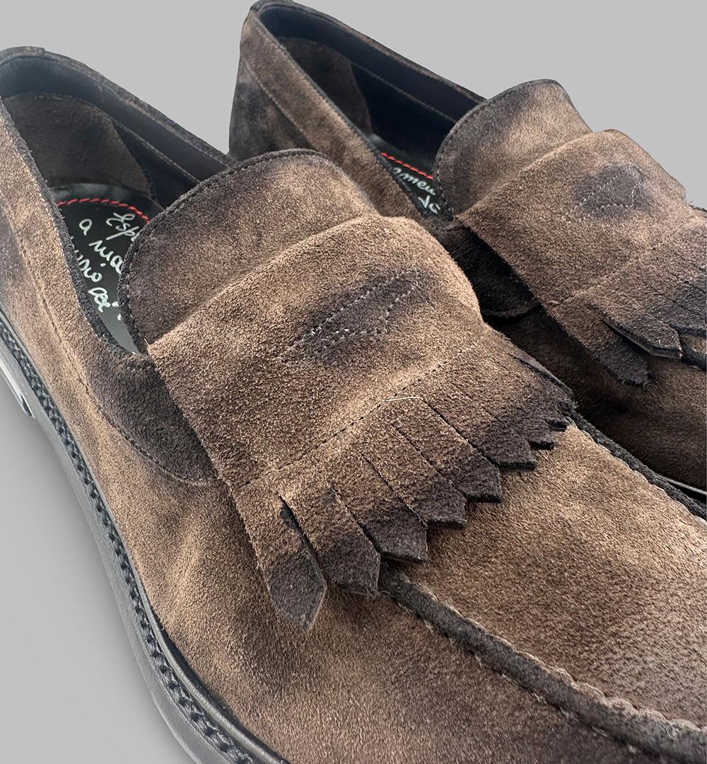 Mocassino Claudio Marini uomo 8322 testa di moro 8322 FRANGIA 122 CLAUDIO MARINI 