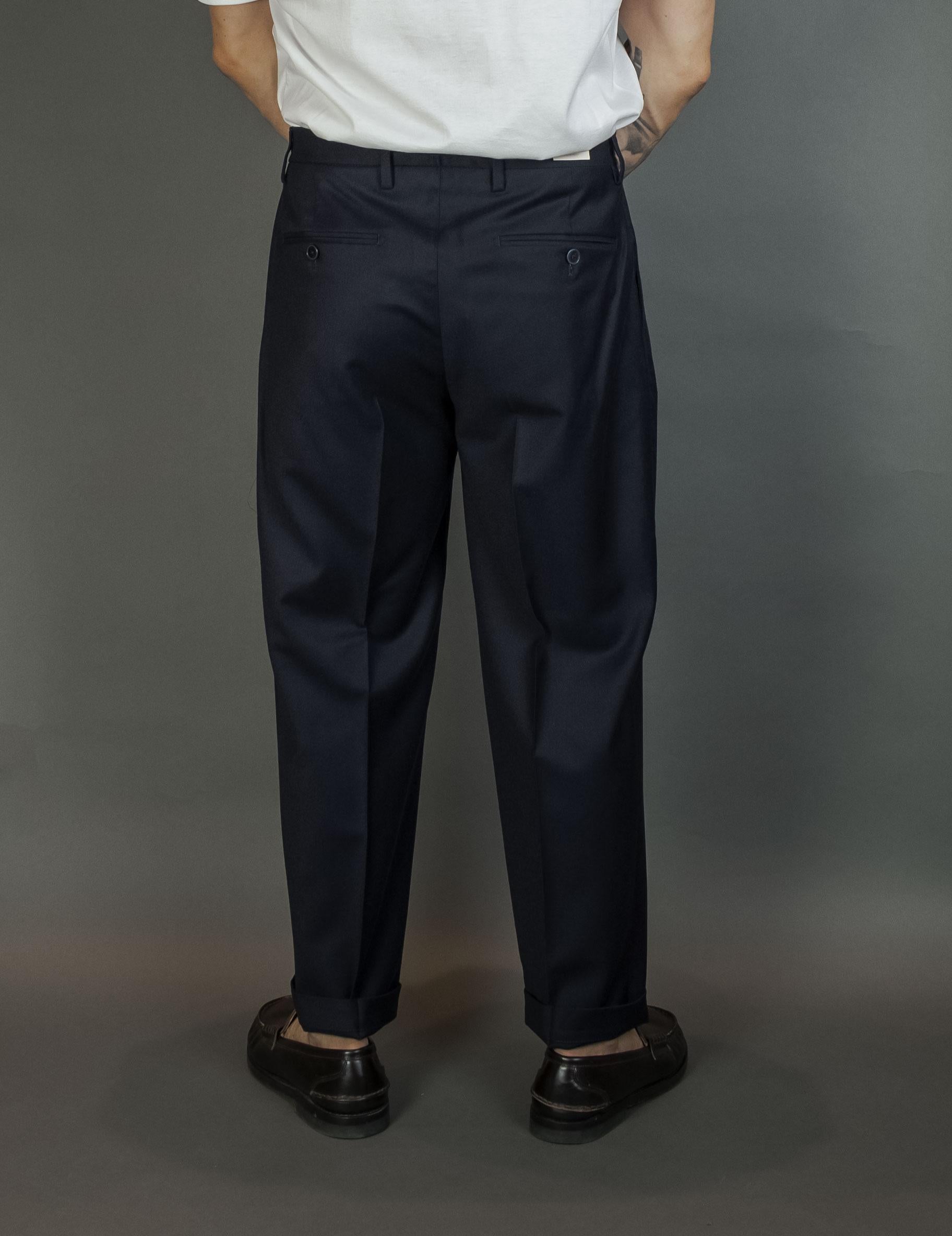 Pantalone Briglia uomo Portobellos blu navy PORTOBELLOS 400120 011 NAVY BRIGLIA 