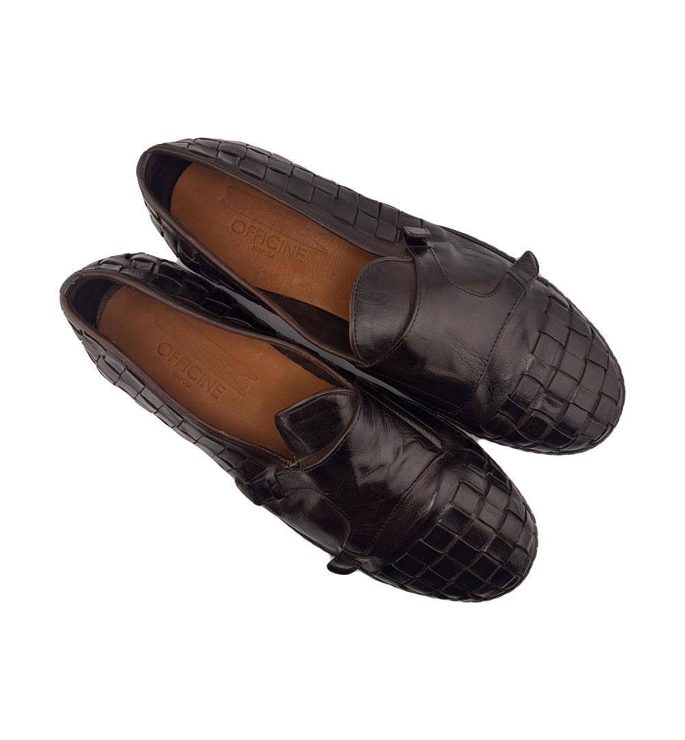 Derby doppia fibbia Lemargo uomo IF01A marrone IF01A INTRECCIO LEMARGO 