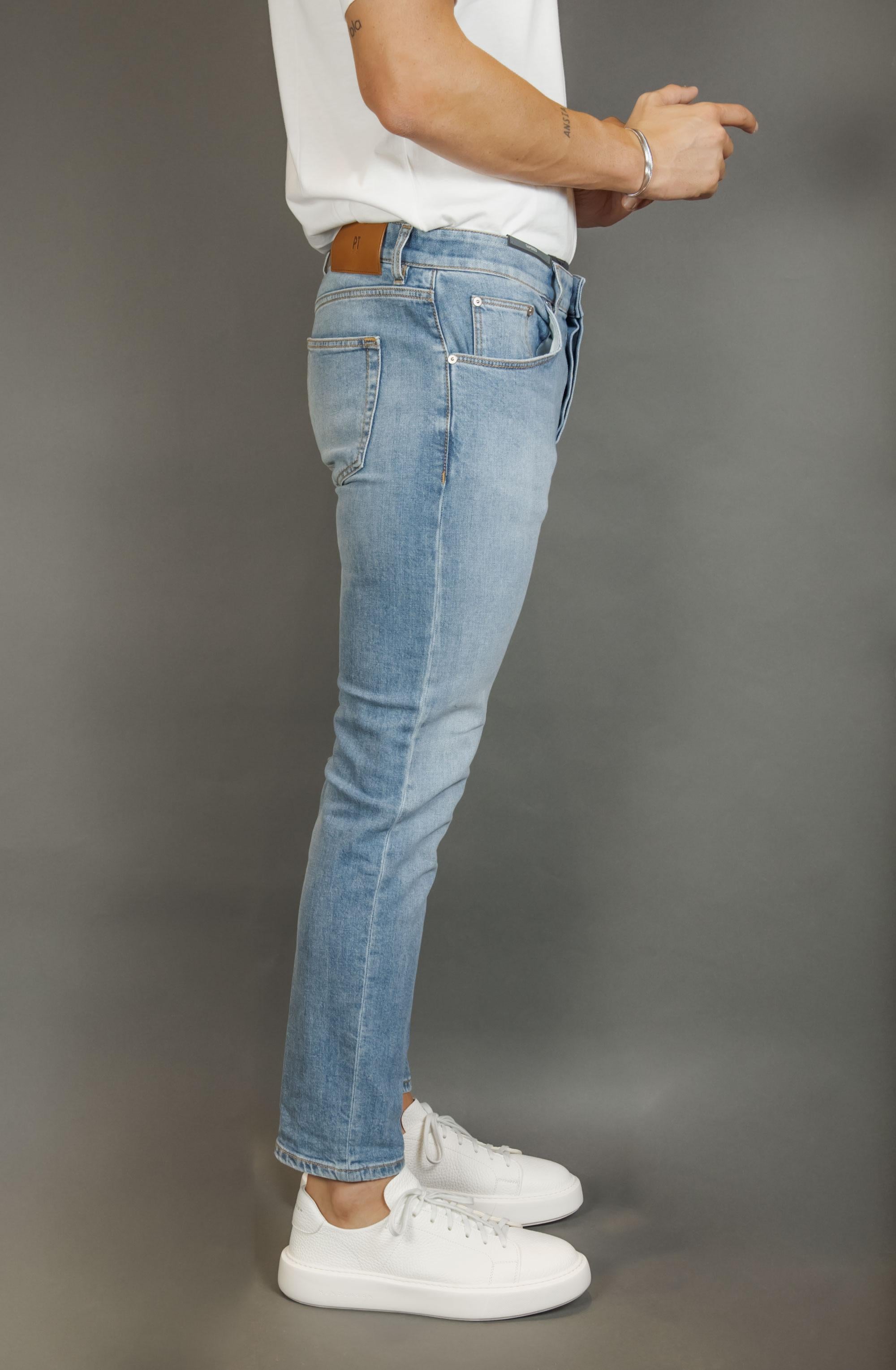 Jeans PT TORINO uomo TP05B0 CA4840 Denim chiaro TP05B0 CA4840 ML52 DENIM PT TORINO 
