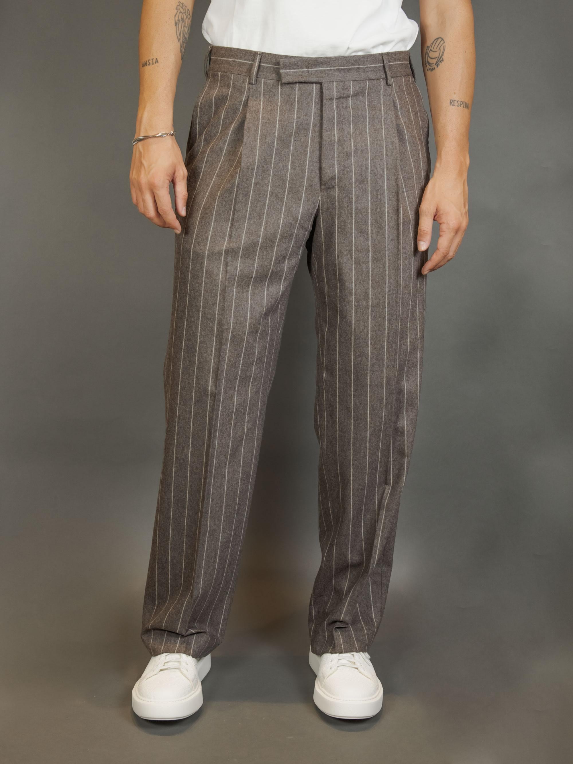 Pantalone PT TORINO uomo AFX5ZA0FWD TO02 Gessato AFX5ZA0FWD TO02 0155 GRIGIO GESSATO PT TORINO 