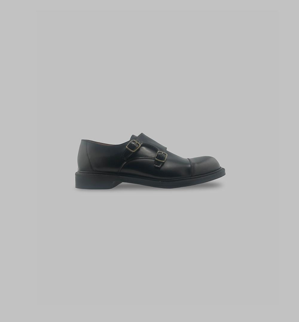 Doppia fibbia Cheaney uomo Byron nera BYRON FIT G B CHEANEY 