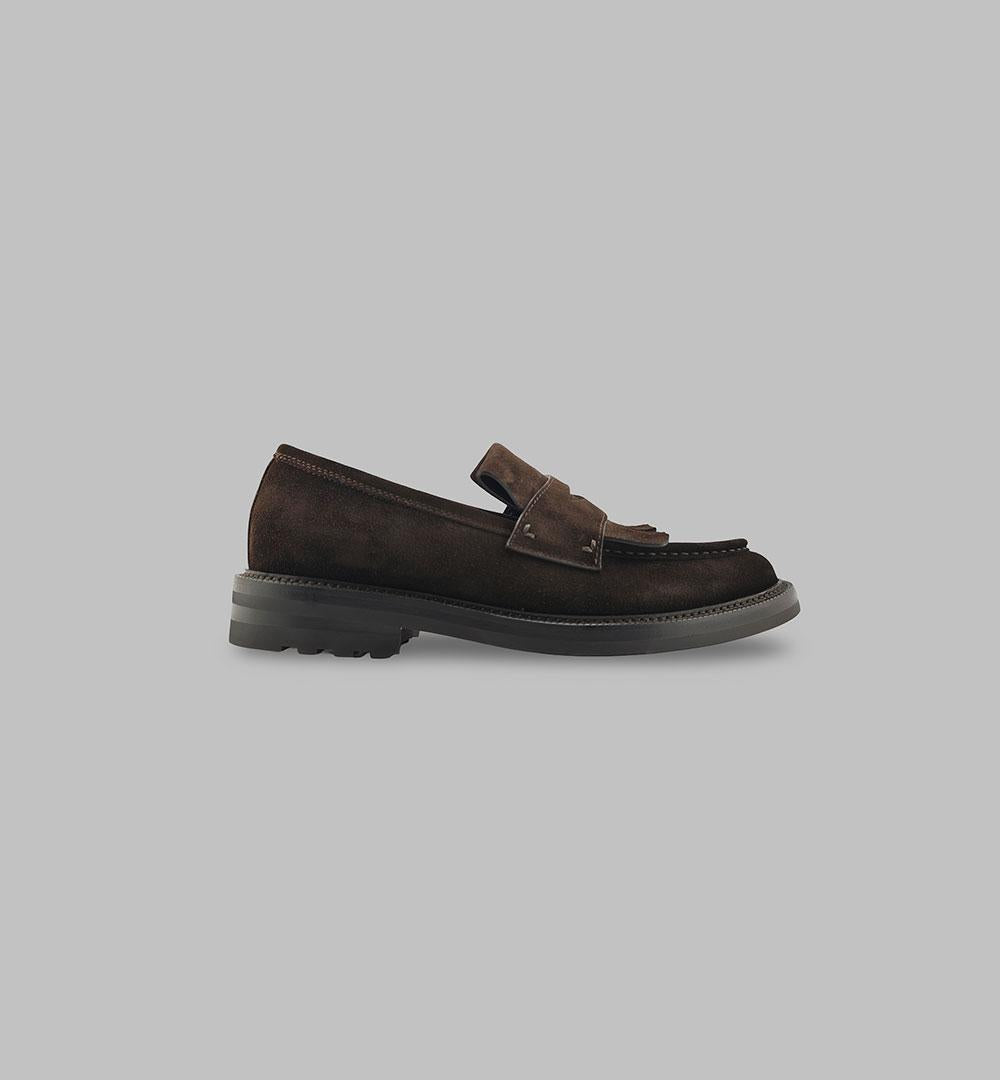 Mocassino Barrett uomo 222U063.29 testa di moro 222U063.29 FRANGIA TDM BARRETT 