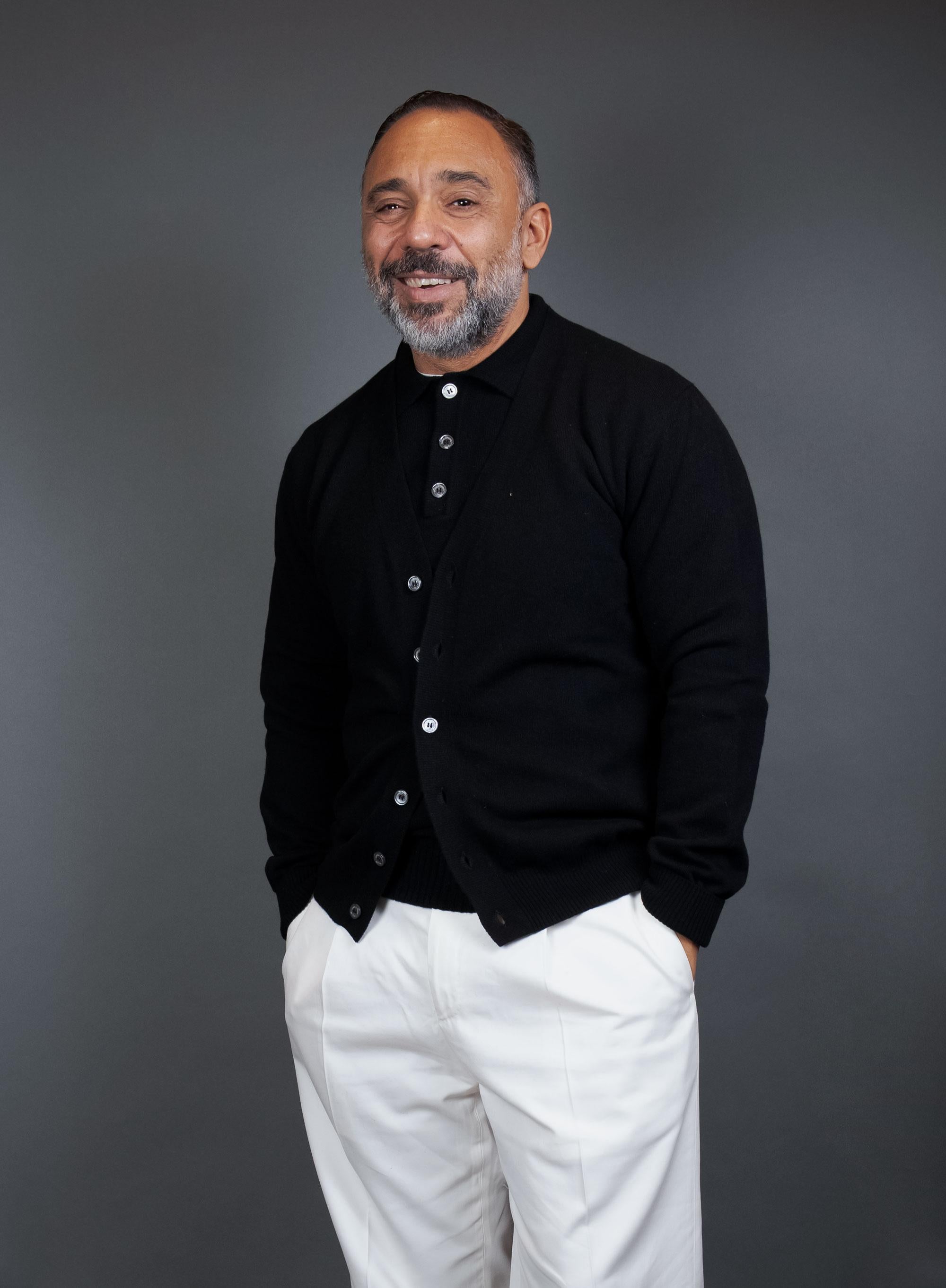 Cardigan DANIELE FIESOLI uomo 9016 Nero<BR/> 9016 013 BLACK DANIELE FIESOLI 