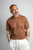 T-shirt FEDELI uomo GIROCOLLO 8014 Tabacco