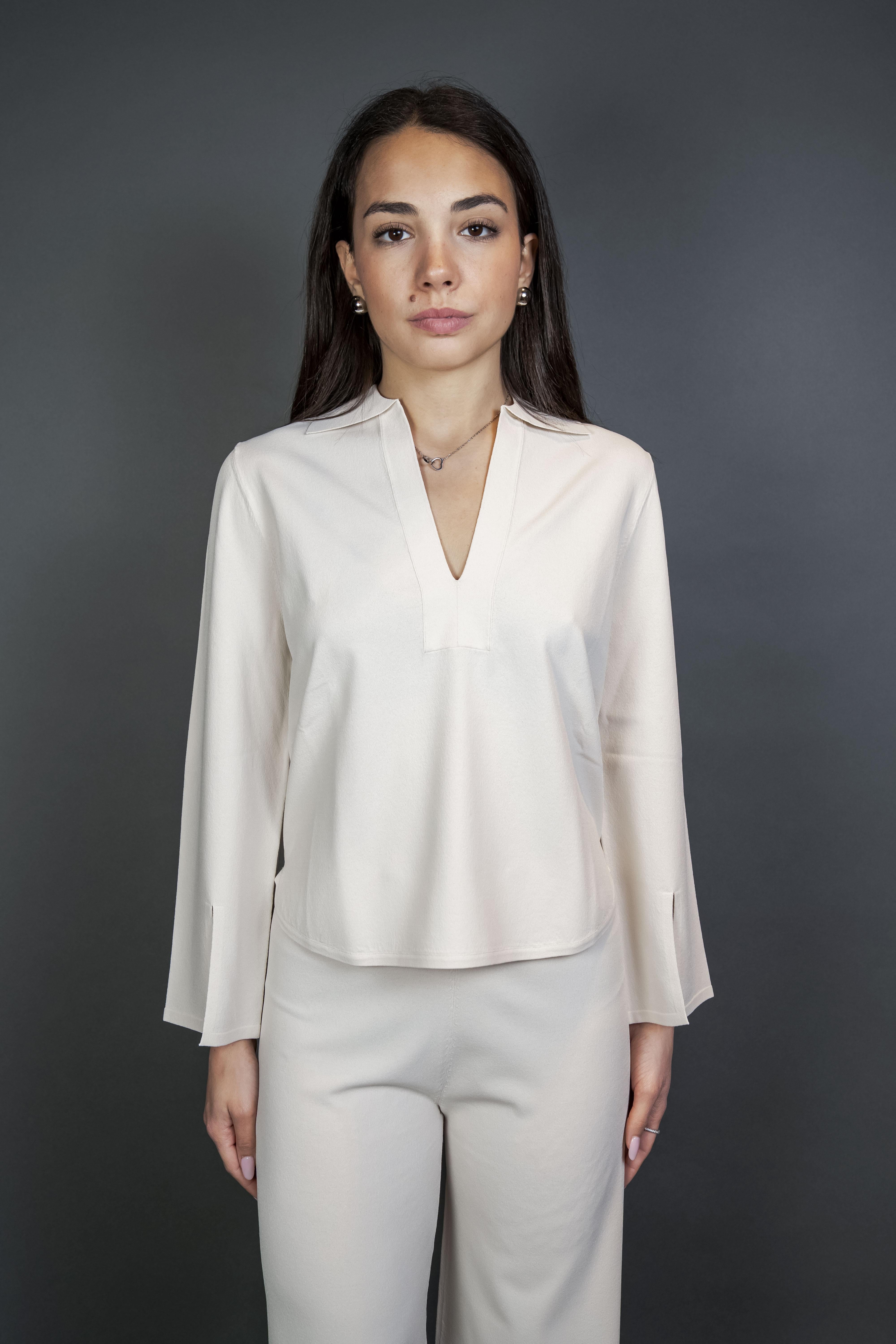 Maglia Manipur Donna 1939 03 gesso 1939 03 236 ML POLO MANIPUR 
