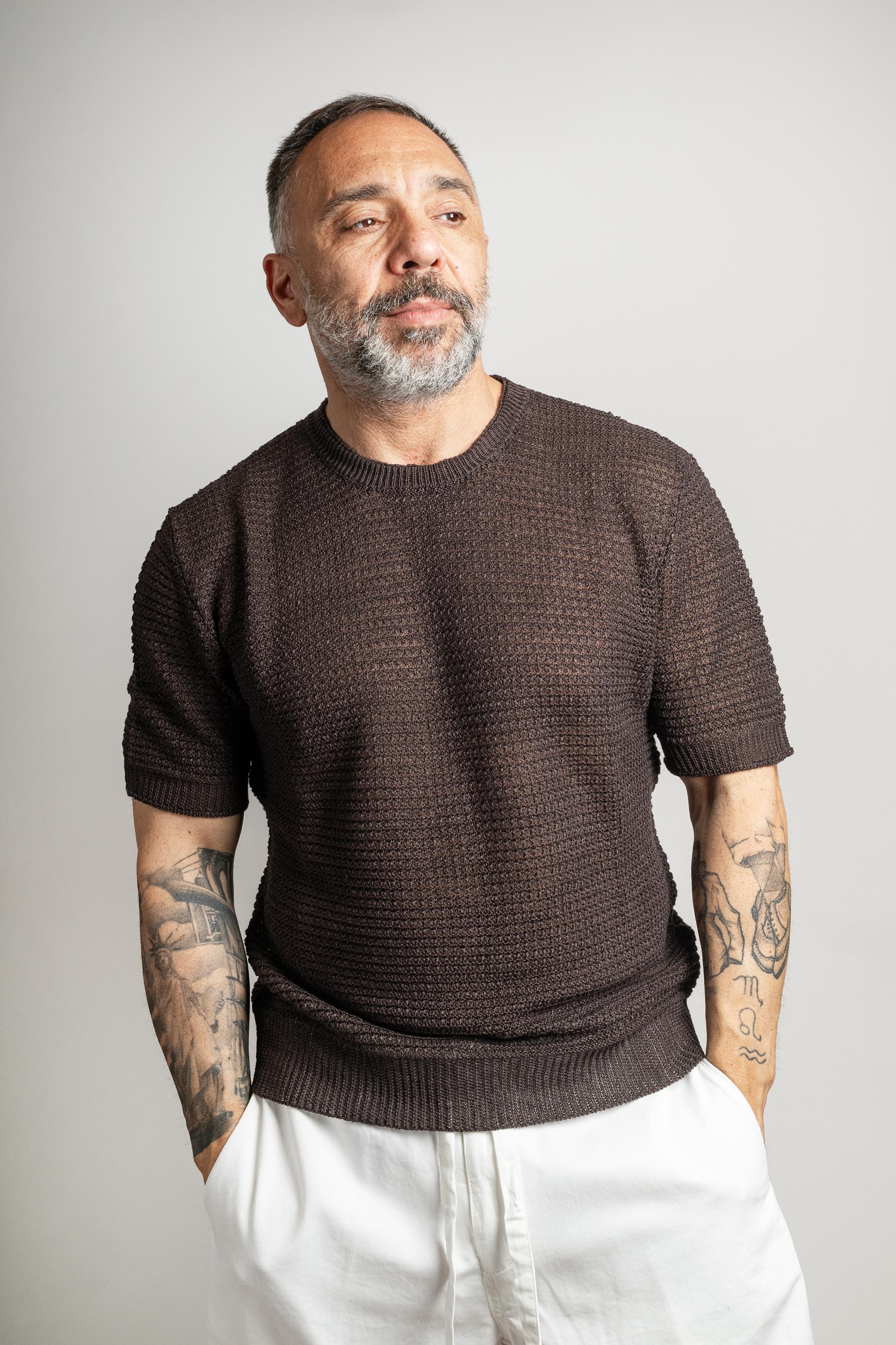 Maglia KANGRA uomo GIROCOLLO 3100 21 Marrone GIROCOLLO 3100 21 110 KANGRA 