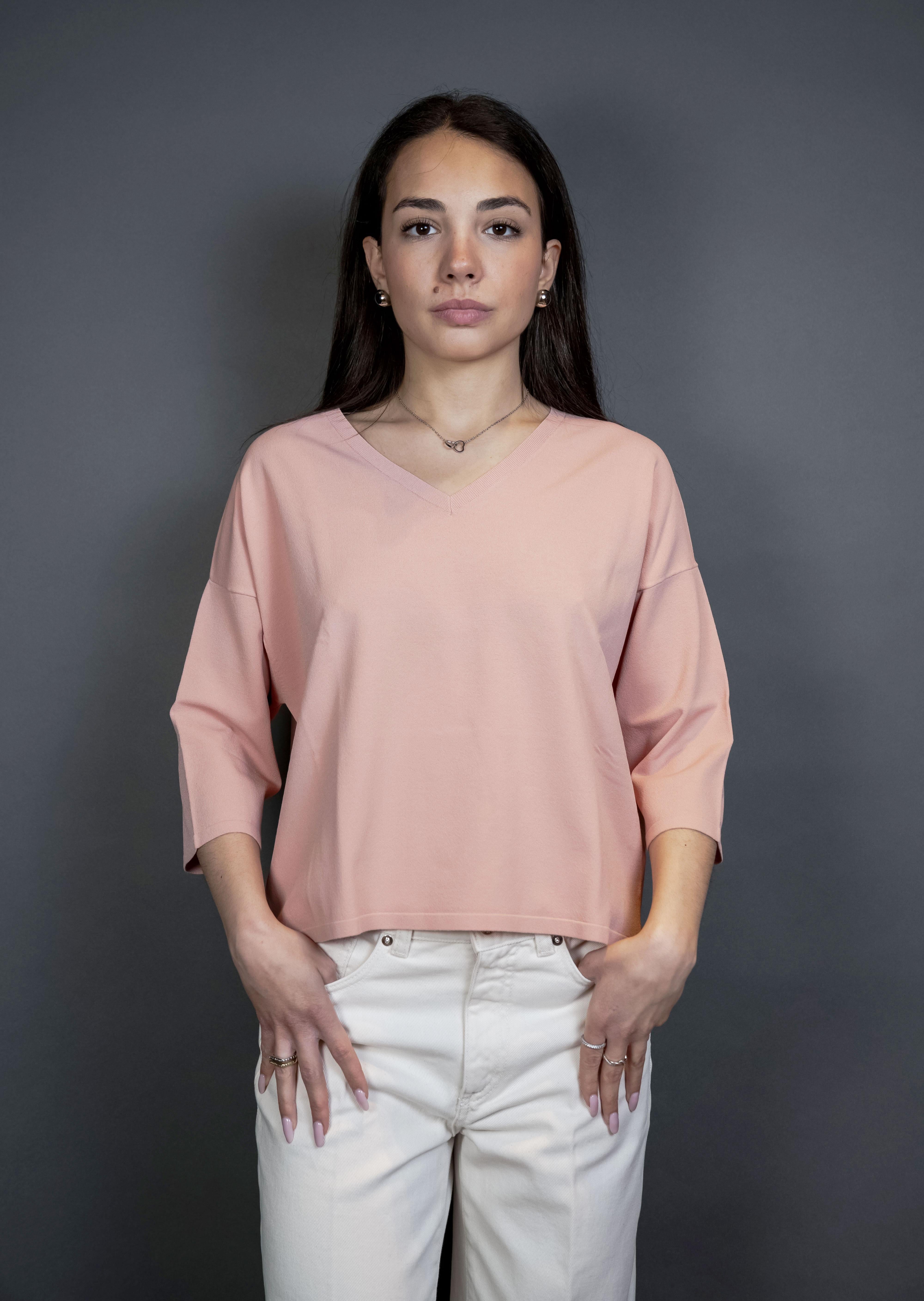 Maglia Manipur Donna 1937 77 cipria 1937 77 278 SCOLLO V MANIPUR 