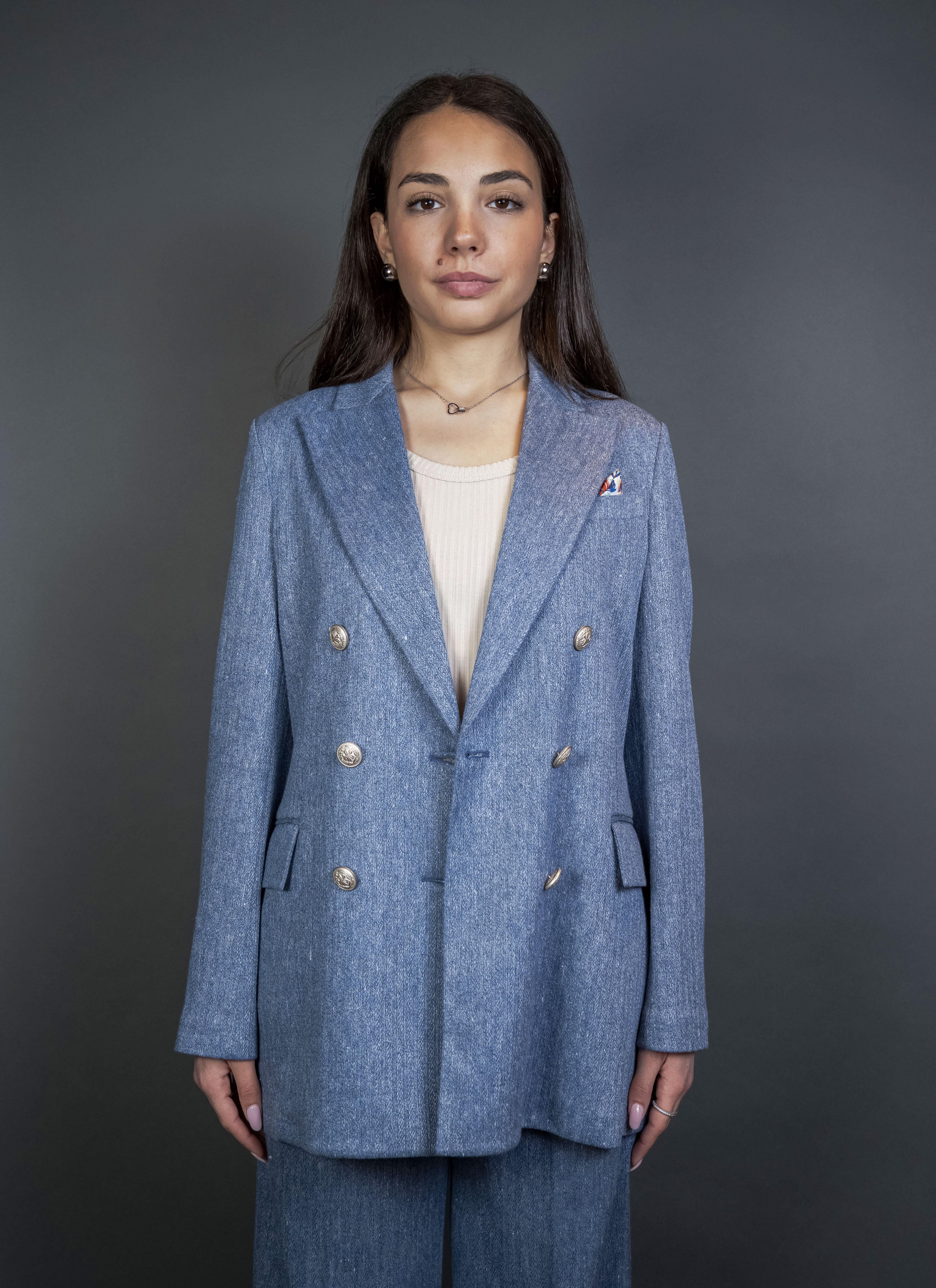 Giacca Circolo Donna FD3538 azzurro FD3538 D.PETTO CIRCOLO 