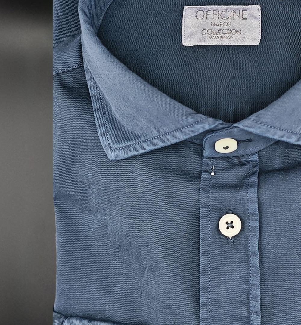 Camicia OFFICINE uomo 1379 12 Blu 1379 12 BLU OFFICINE 