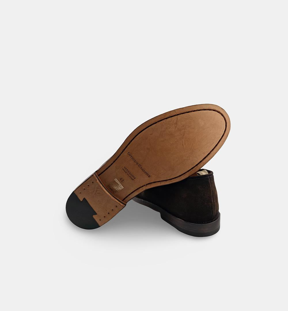 Mocassini OFFICINE CREATIVE uomo OPERA001 Testa di moro OPERA/001 T.D.M. OFFICINE CREATIVE 