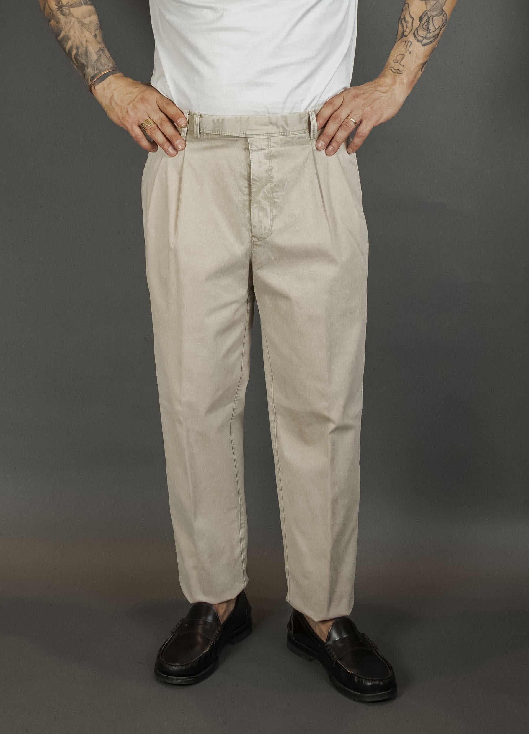 Pantalone PT Torino uomo ZTCMZB0RWLNK28 beige<BR/> ZTCMZB0RWLNK28 M041 BEIGE PT TORINO 
